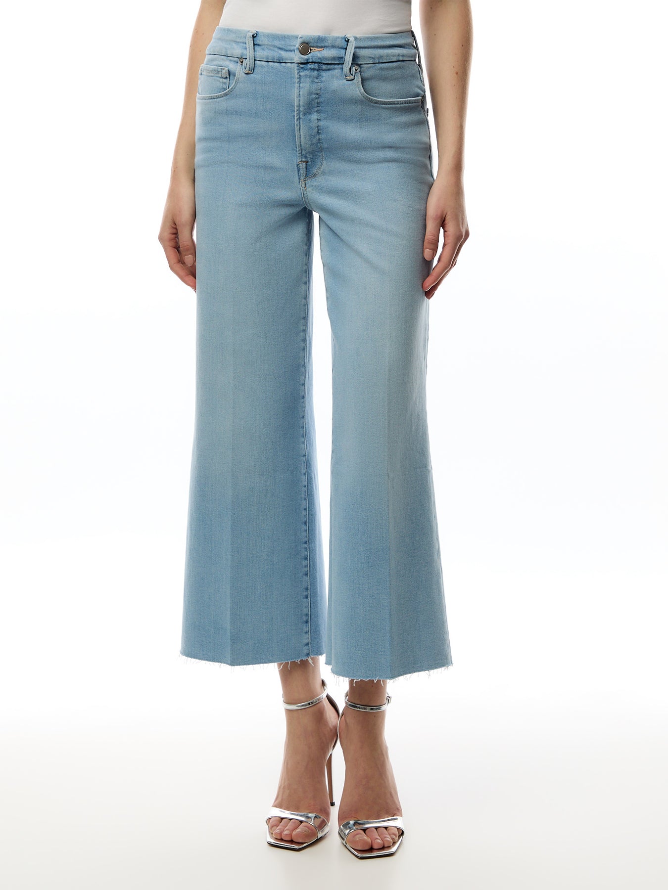 Good Waist Cropped Palazzo Light