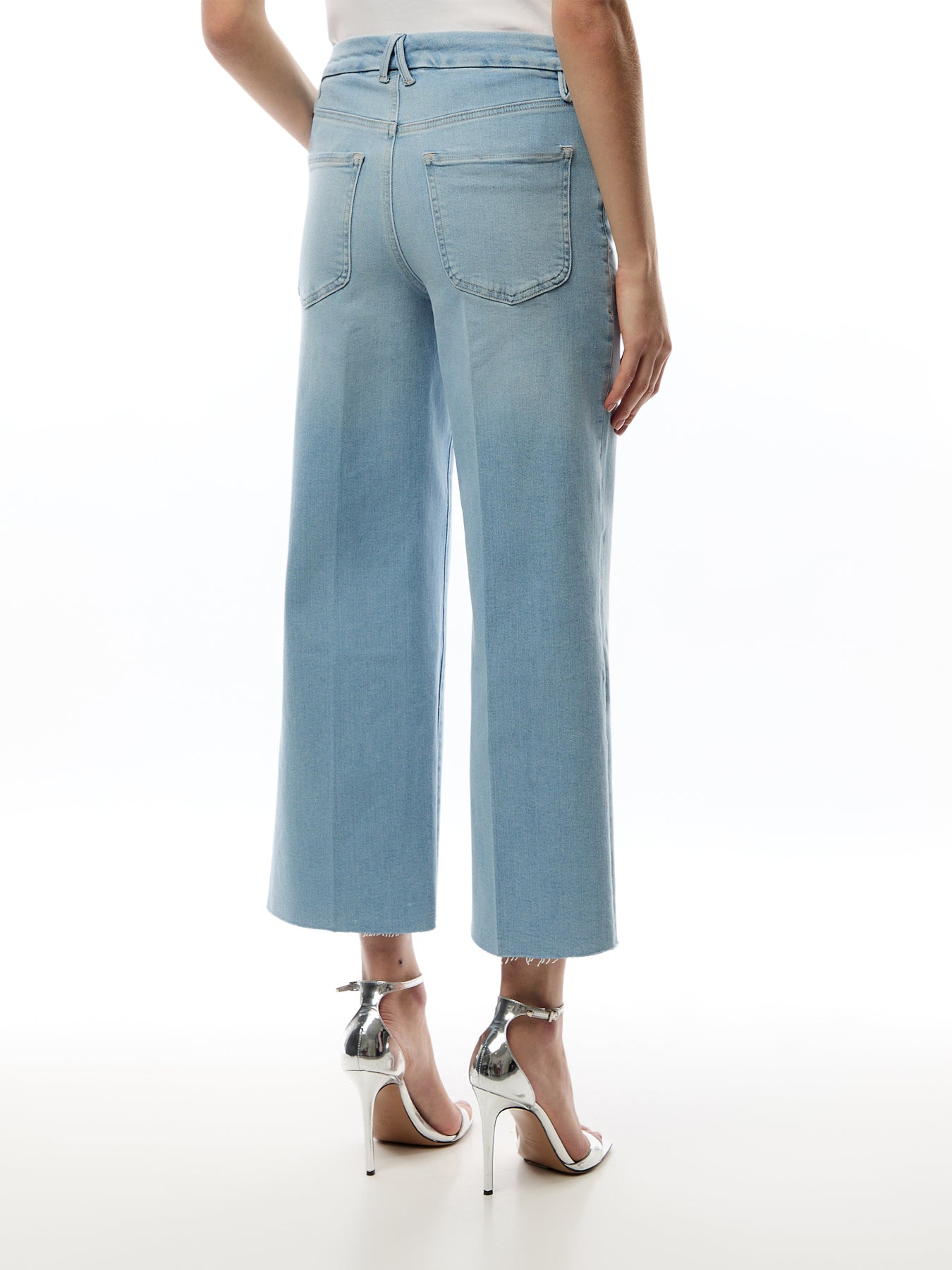 Good Waist Cropped Palazzo Light