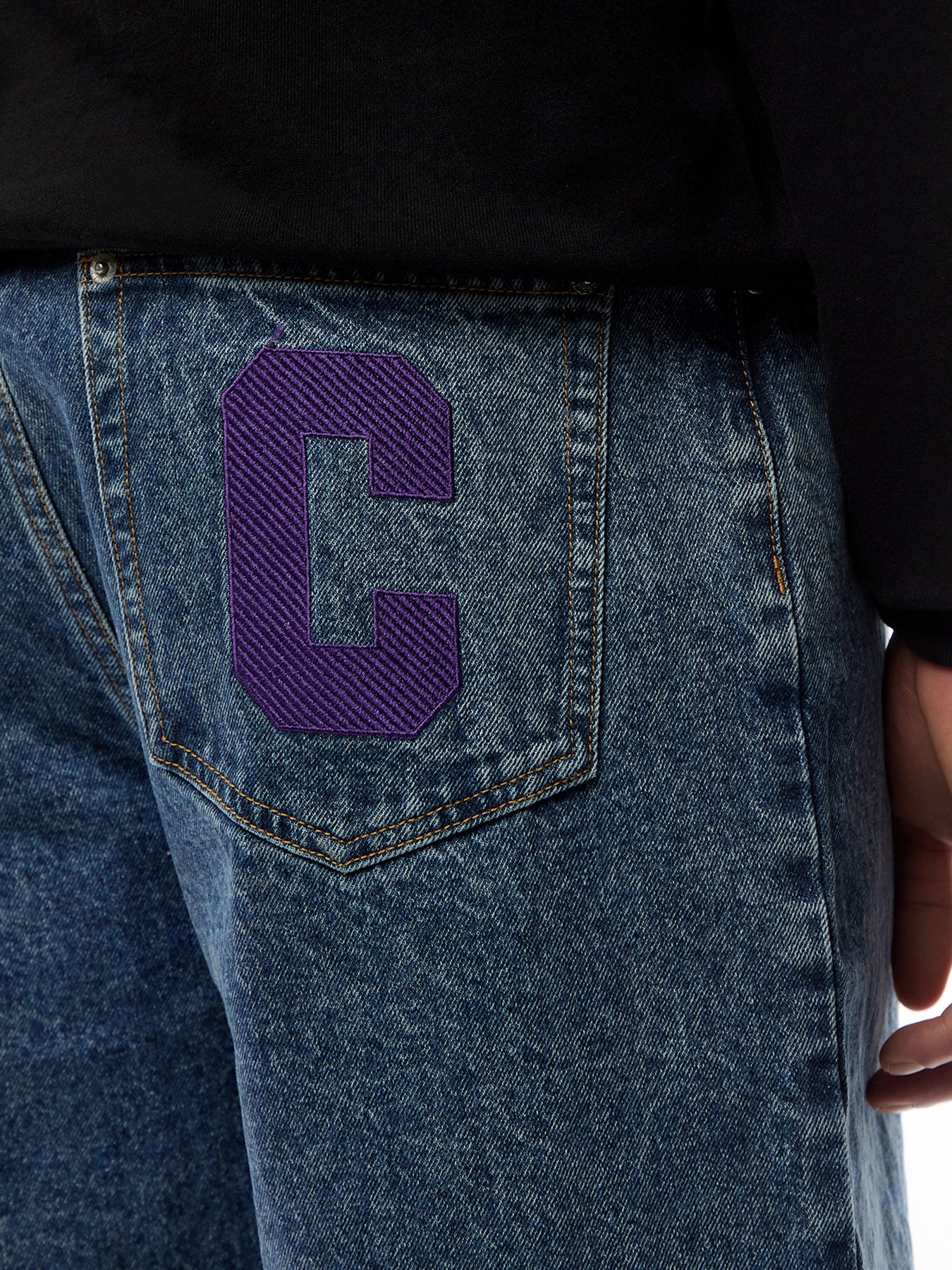 Running Dog Denim Shorts