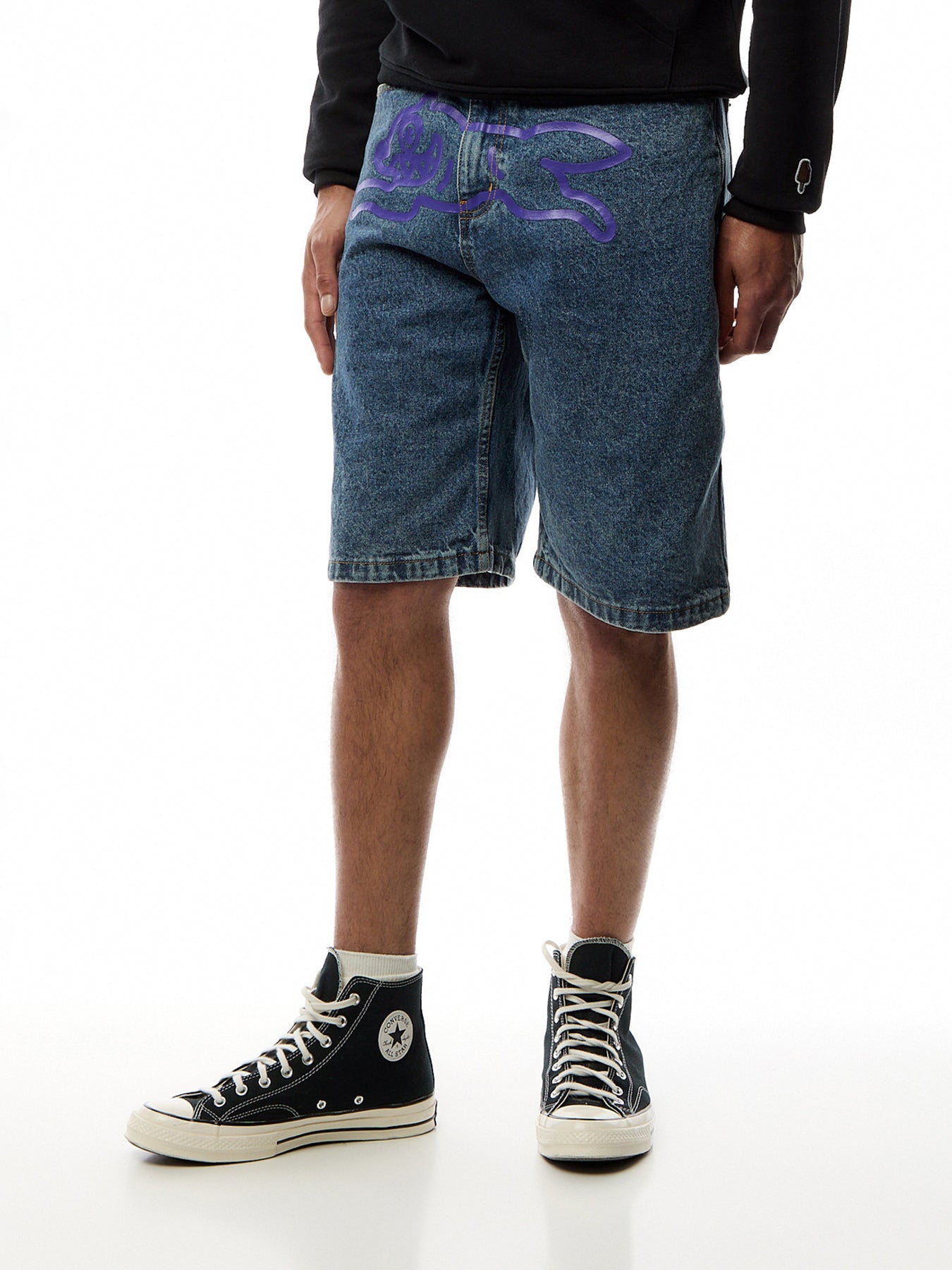 Running Dog Denim Shorts