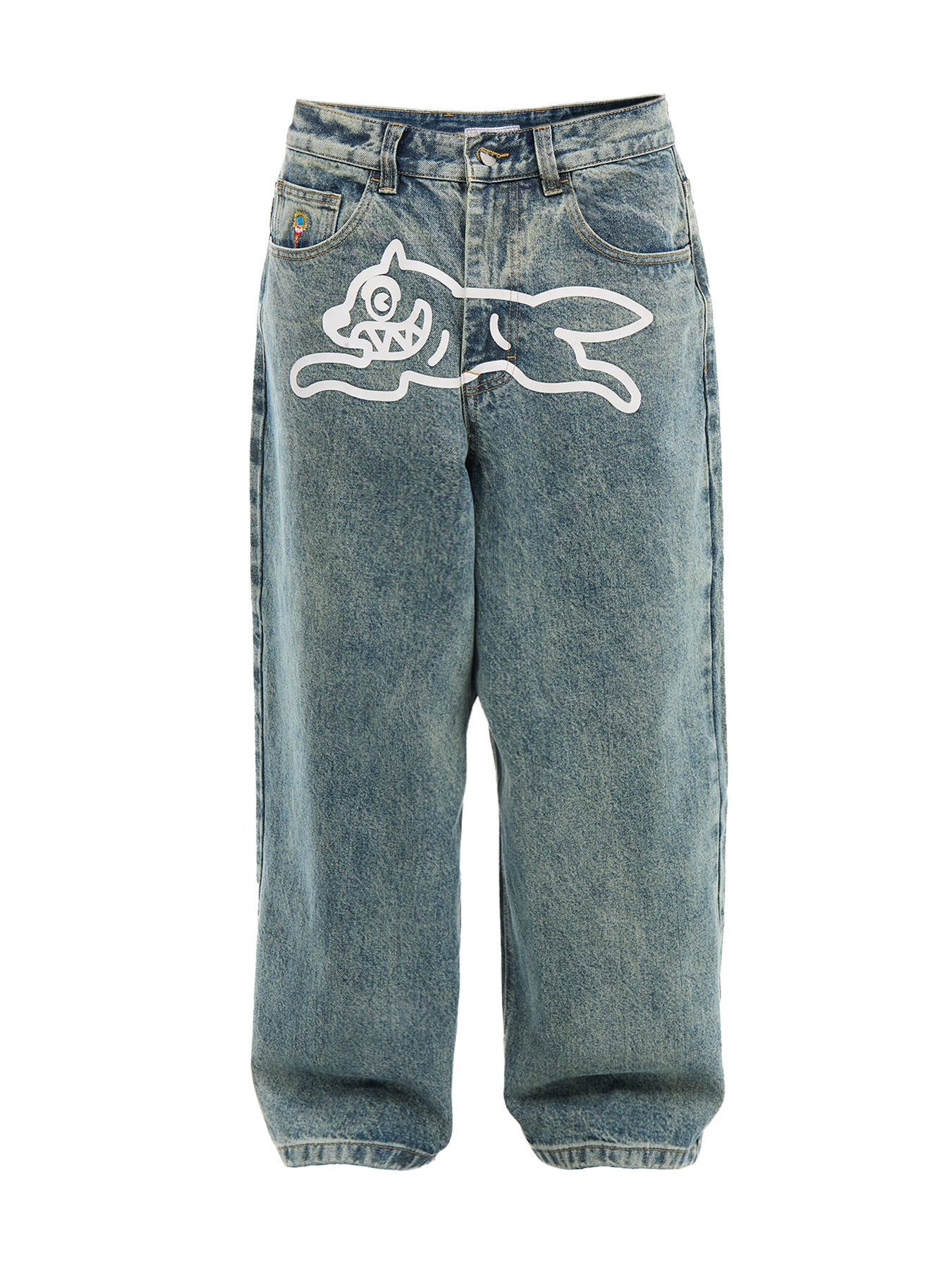 Running Dog Triple Scoop Denim Pant Vintage Wash
