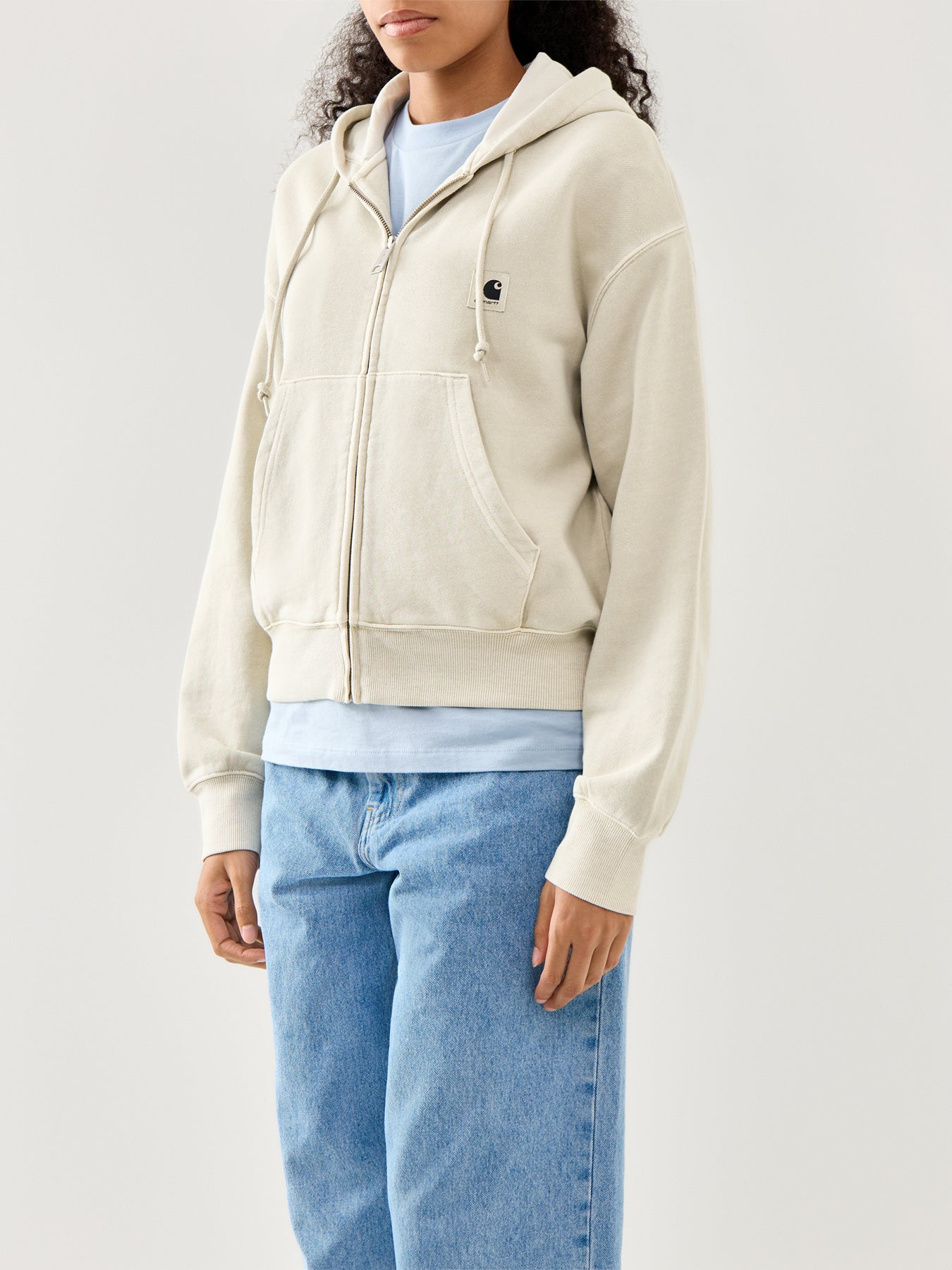 Hooded Nelson Sweat Jacket Fleur De Sel