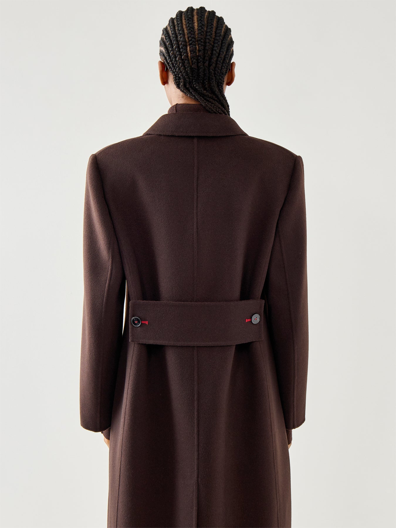 Double Faced Overcoat Double Breasted Maxi Cashmere Blend
