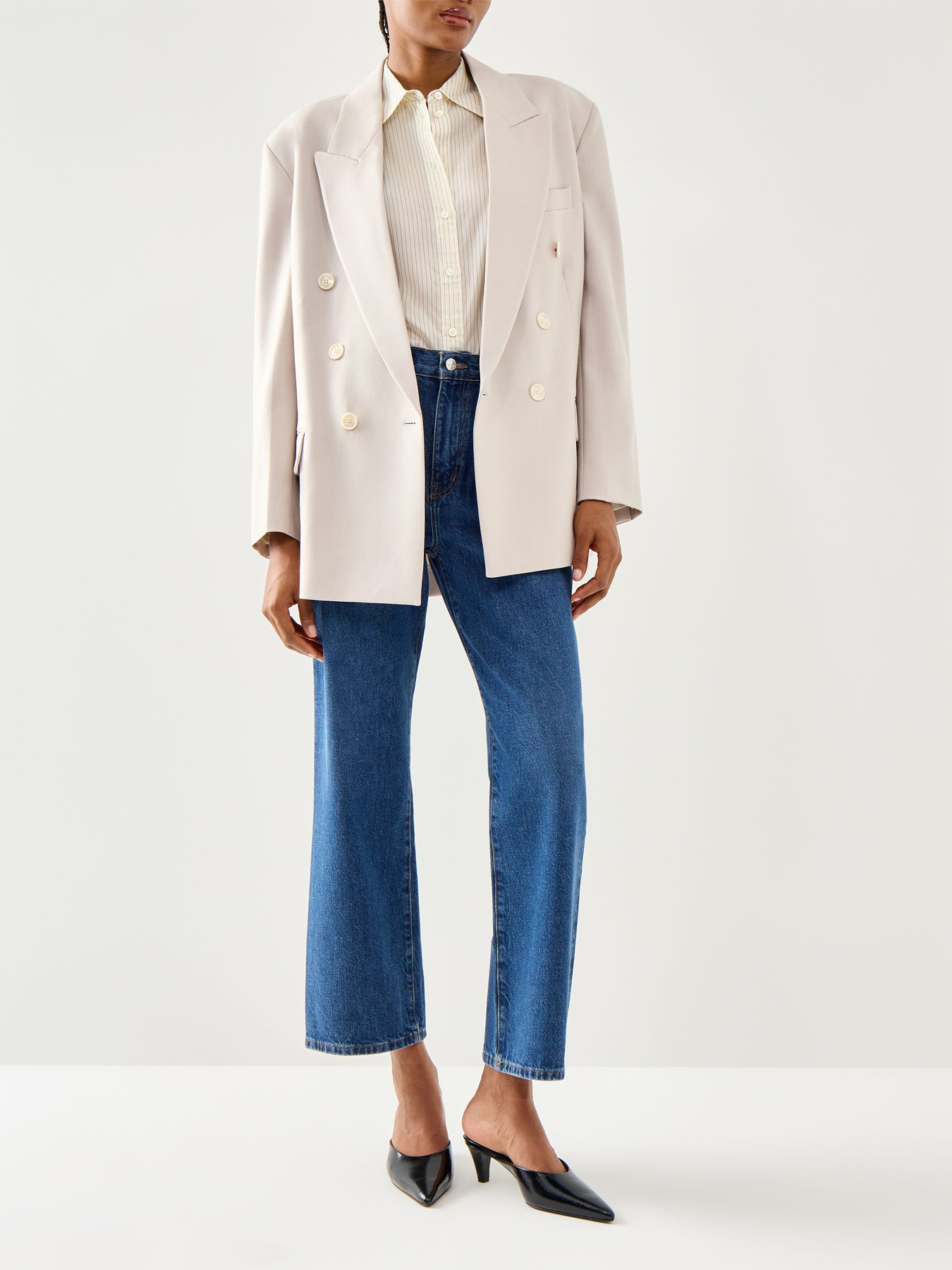 Relaxed Double Breasted Jacket