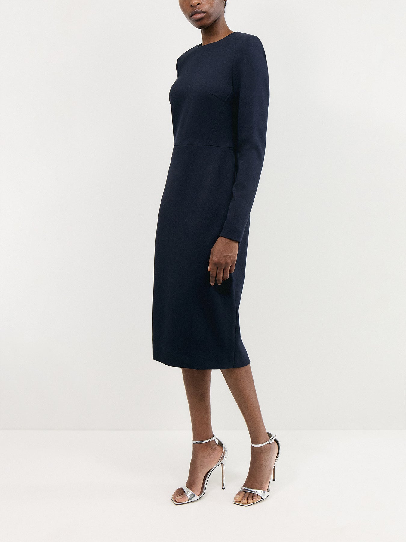 LONG SLEEVE T-SHIRT FITTED DRESS