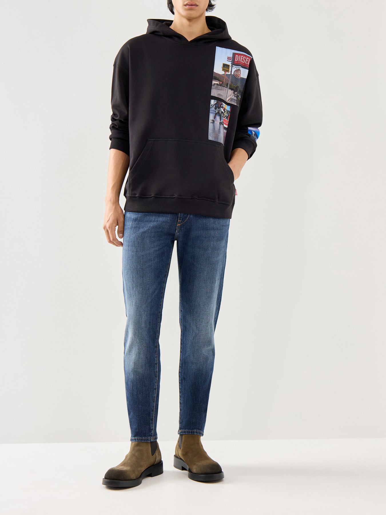 Cotton Black S-Boxt-Hood-T6 Hoodie