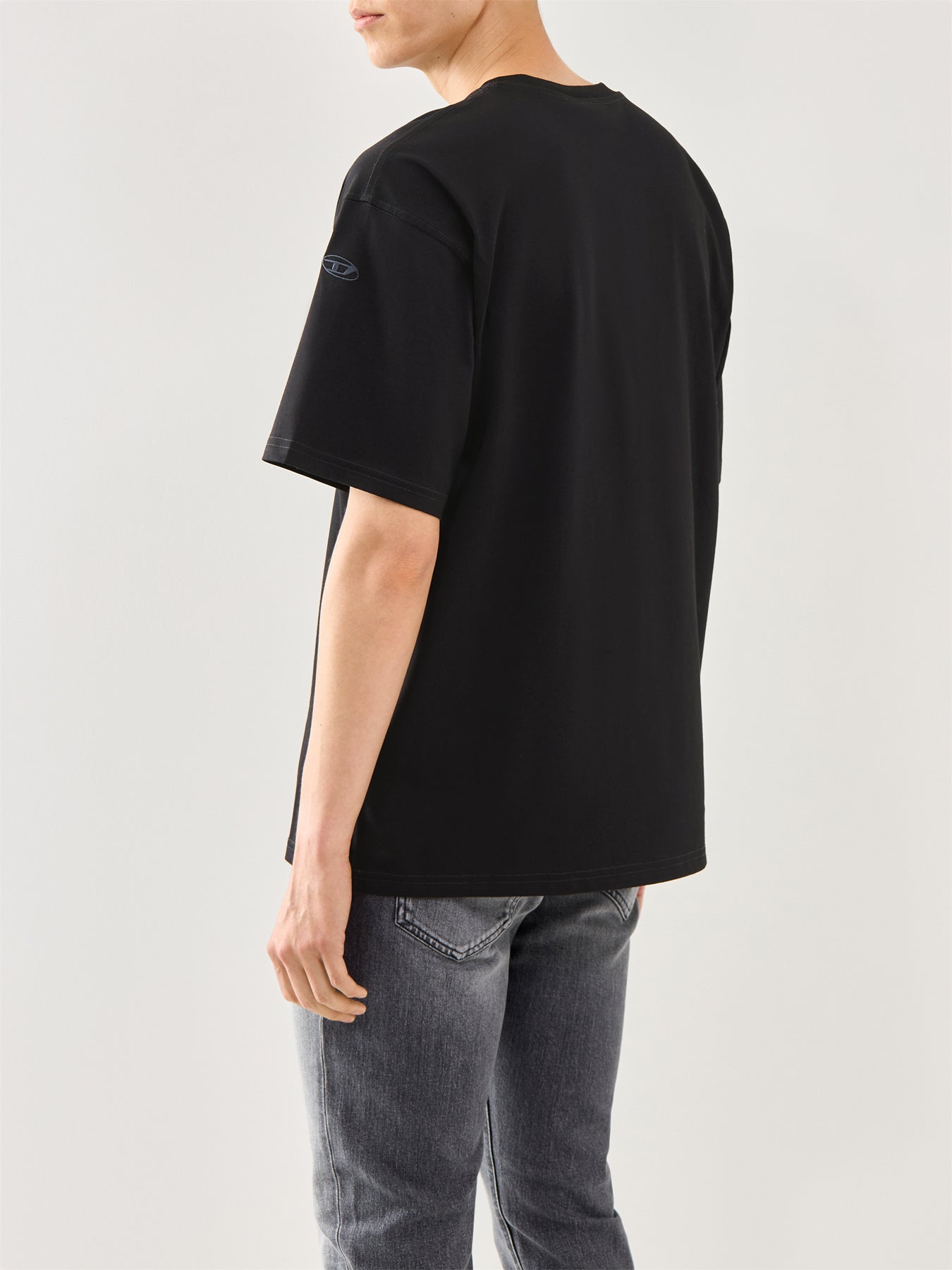 T-Boxt-T21 Shark Mouth Cotton Tee Black