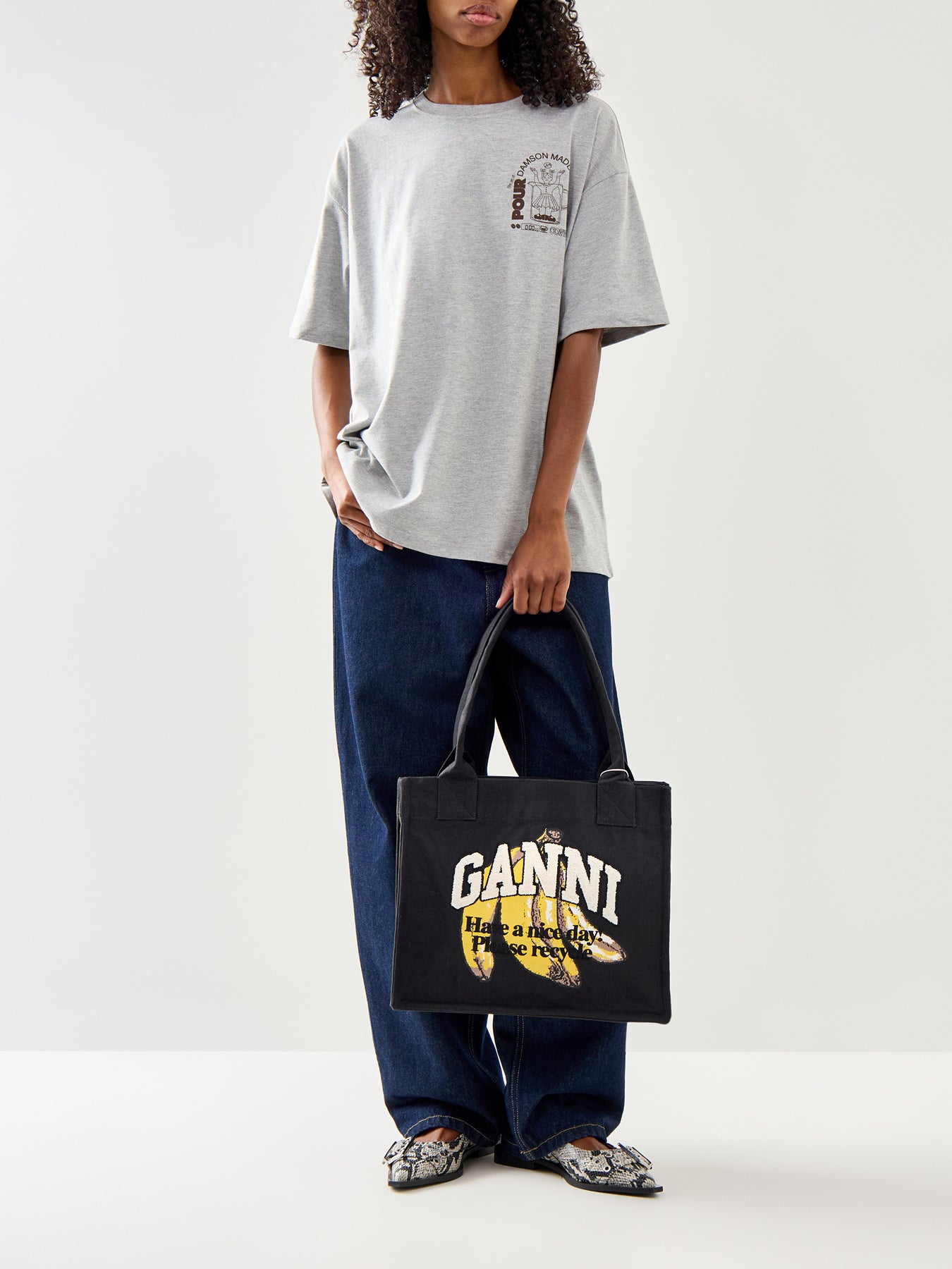 Large Easy Shopper Banana Print