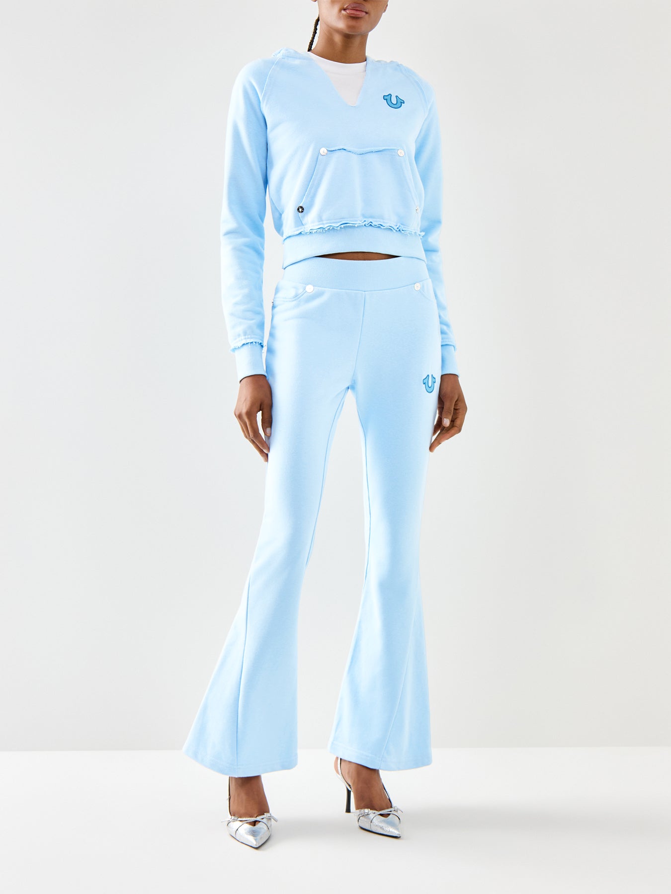 Mr Joey Flare Terry Pants Raw Edge