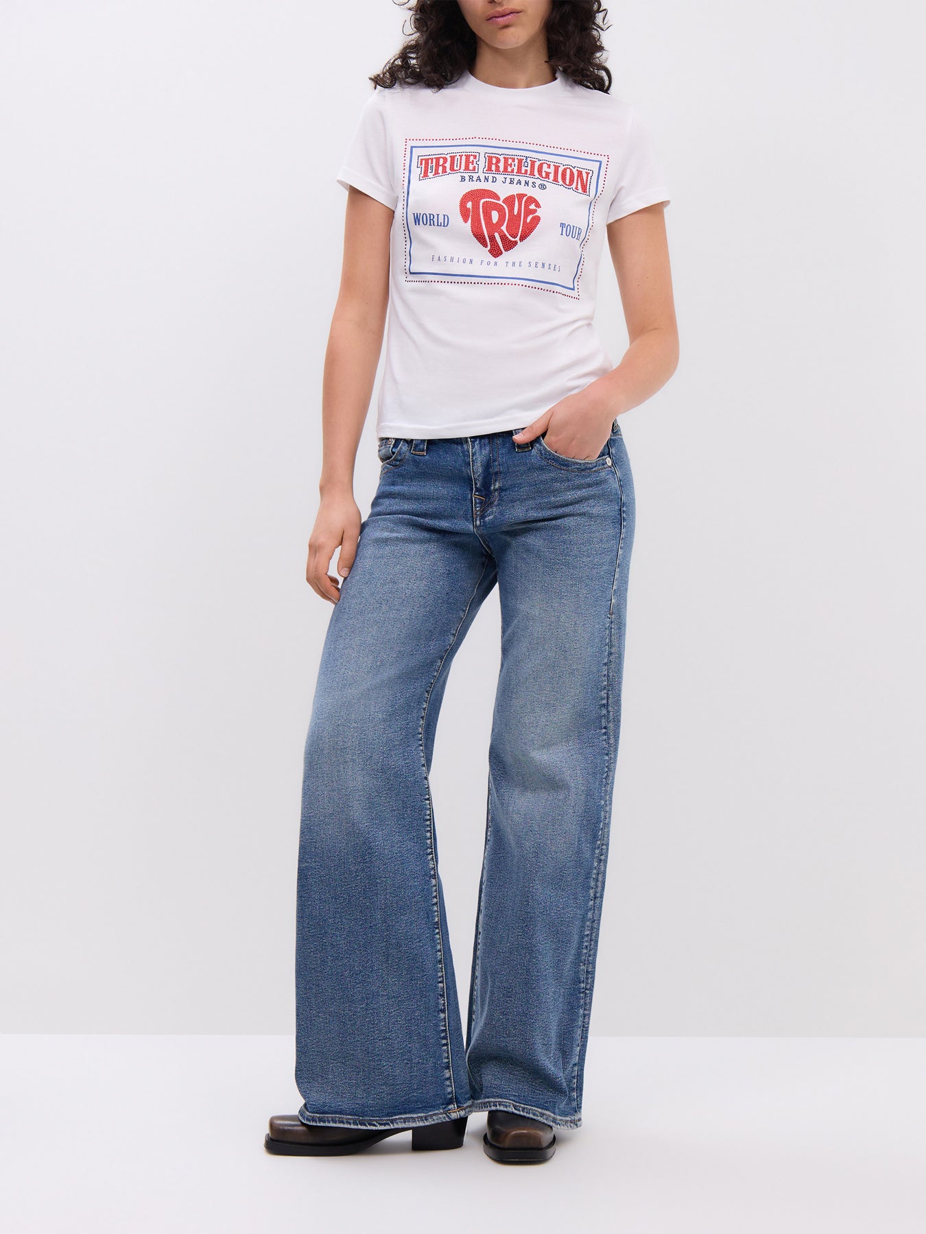 Crystal TR Logo Crew Neck Tee