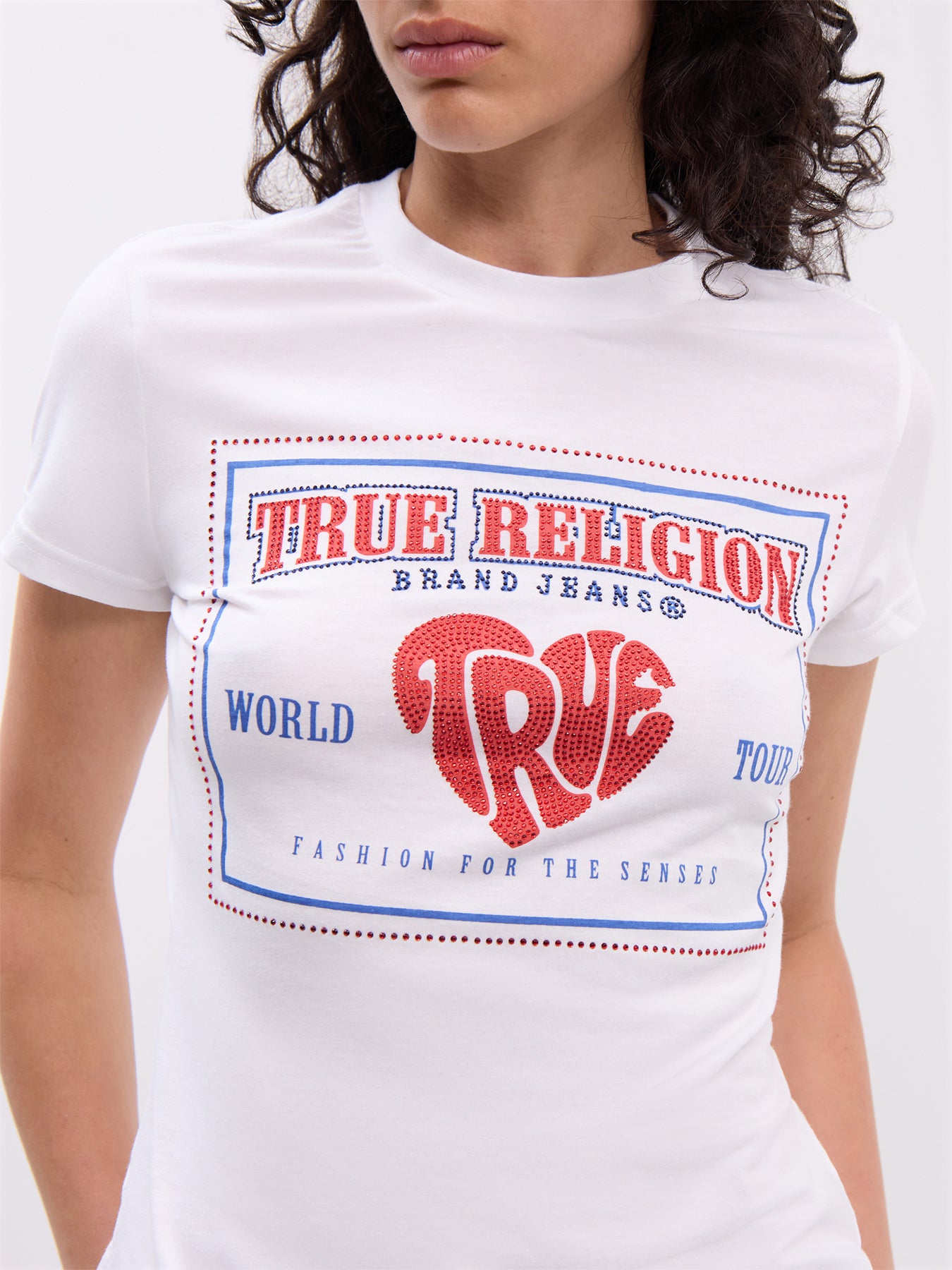 Crystal TR Logo Crew Neck Tee