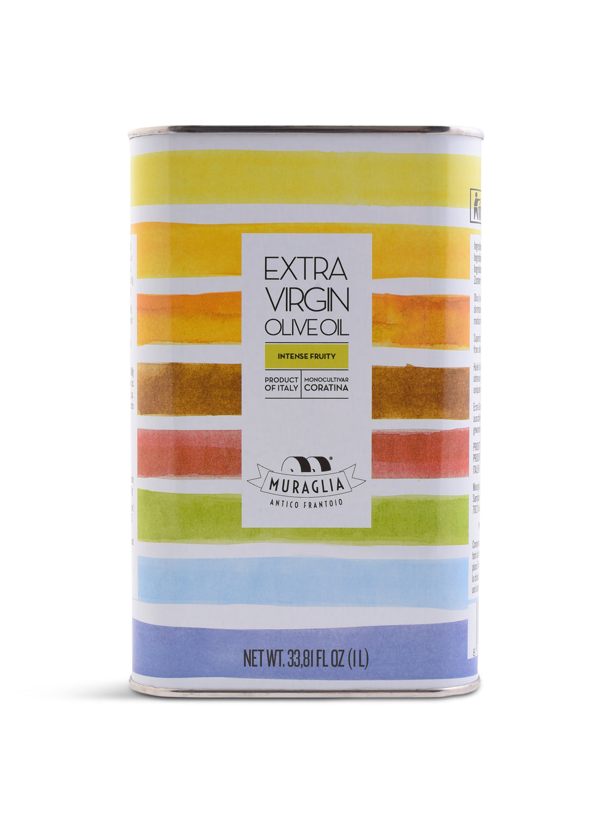 Rainbow Tin Intense Fruity Coratina Extra Virgin Olive Oil