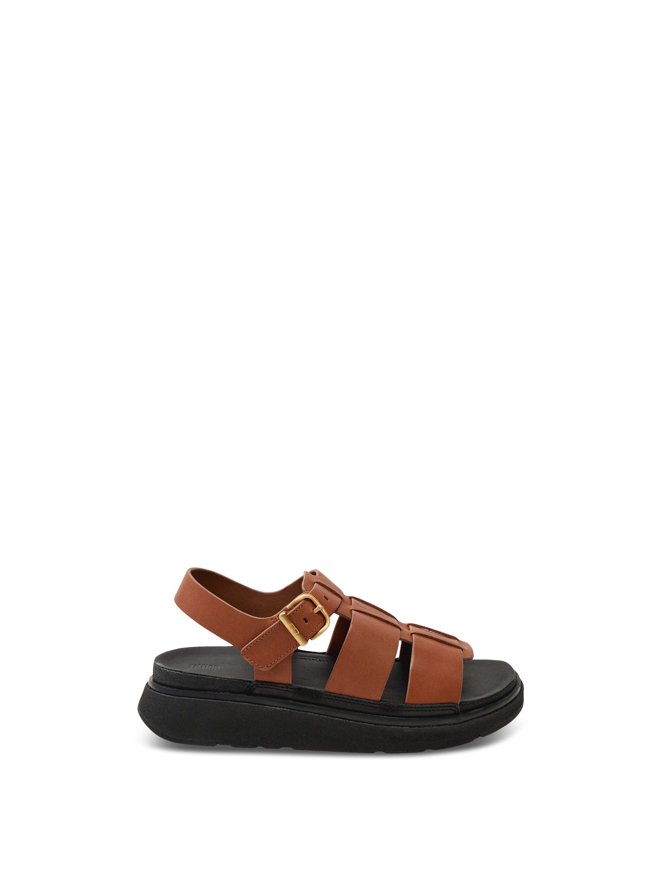 Gen-Ff Leather Fisherman Sandals Deep Tan