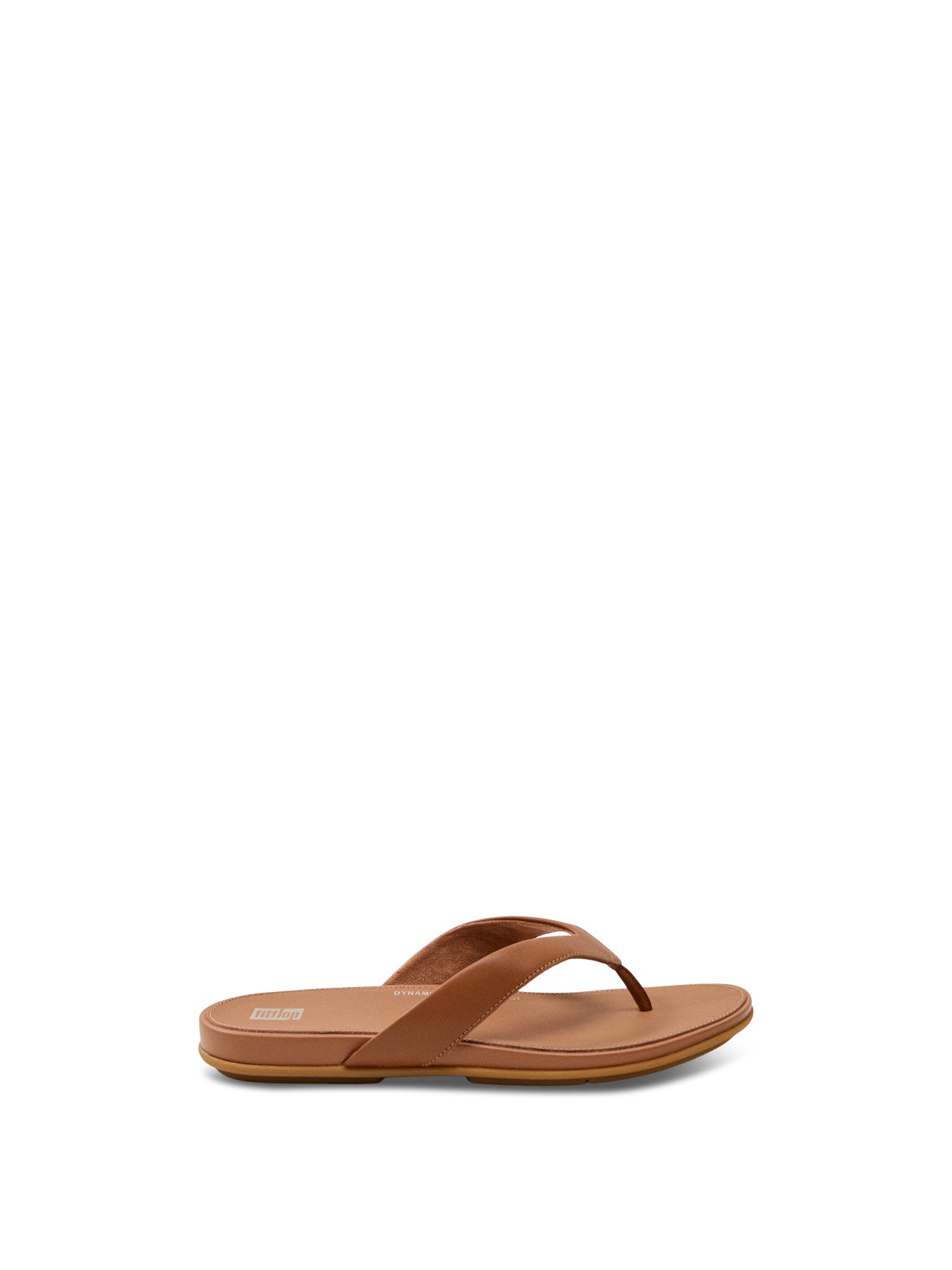 Gracie Leather Flip-Flops Tan
