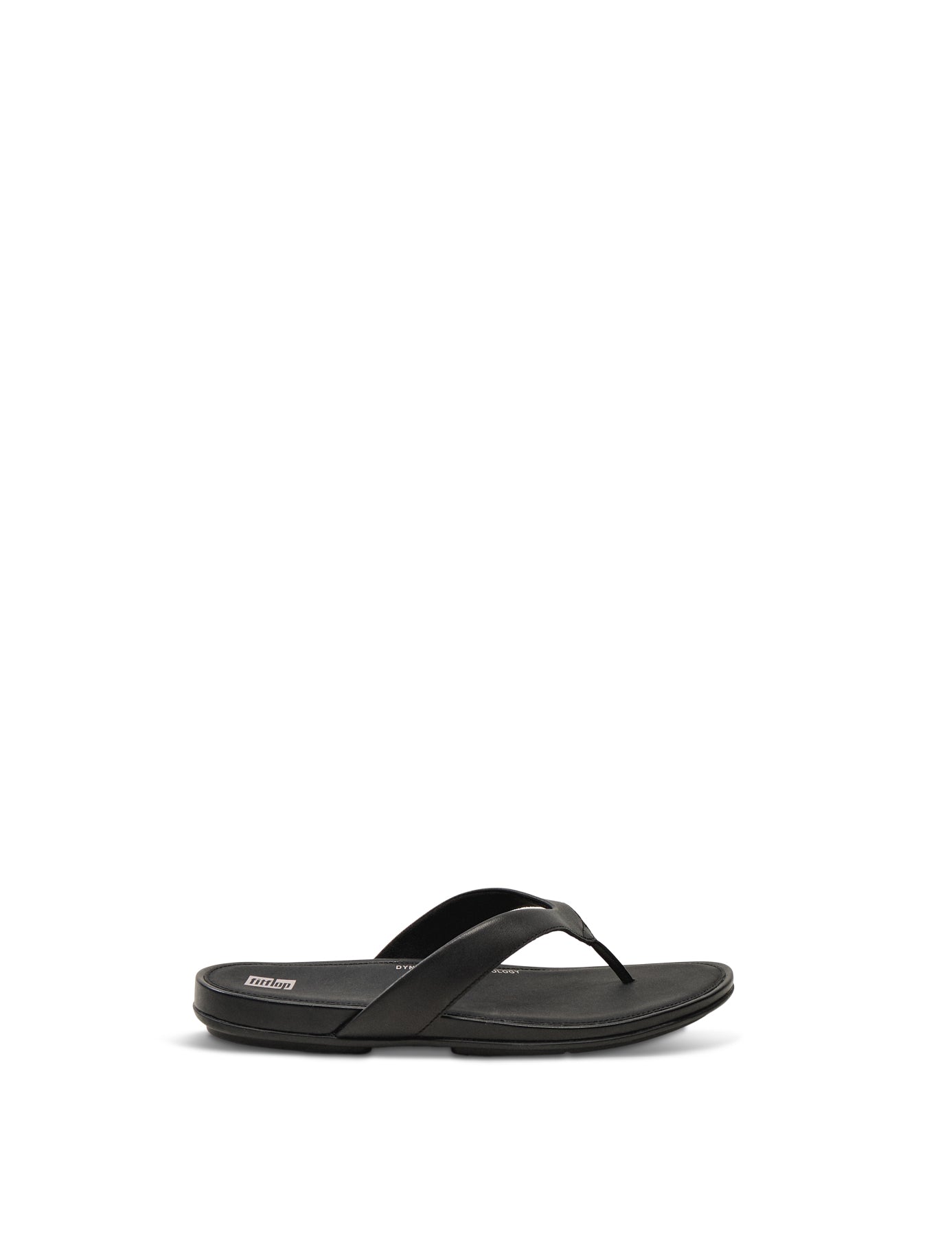Gracie Leather Flip-Flops Black