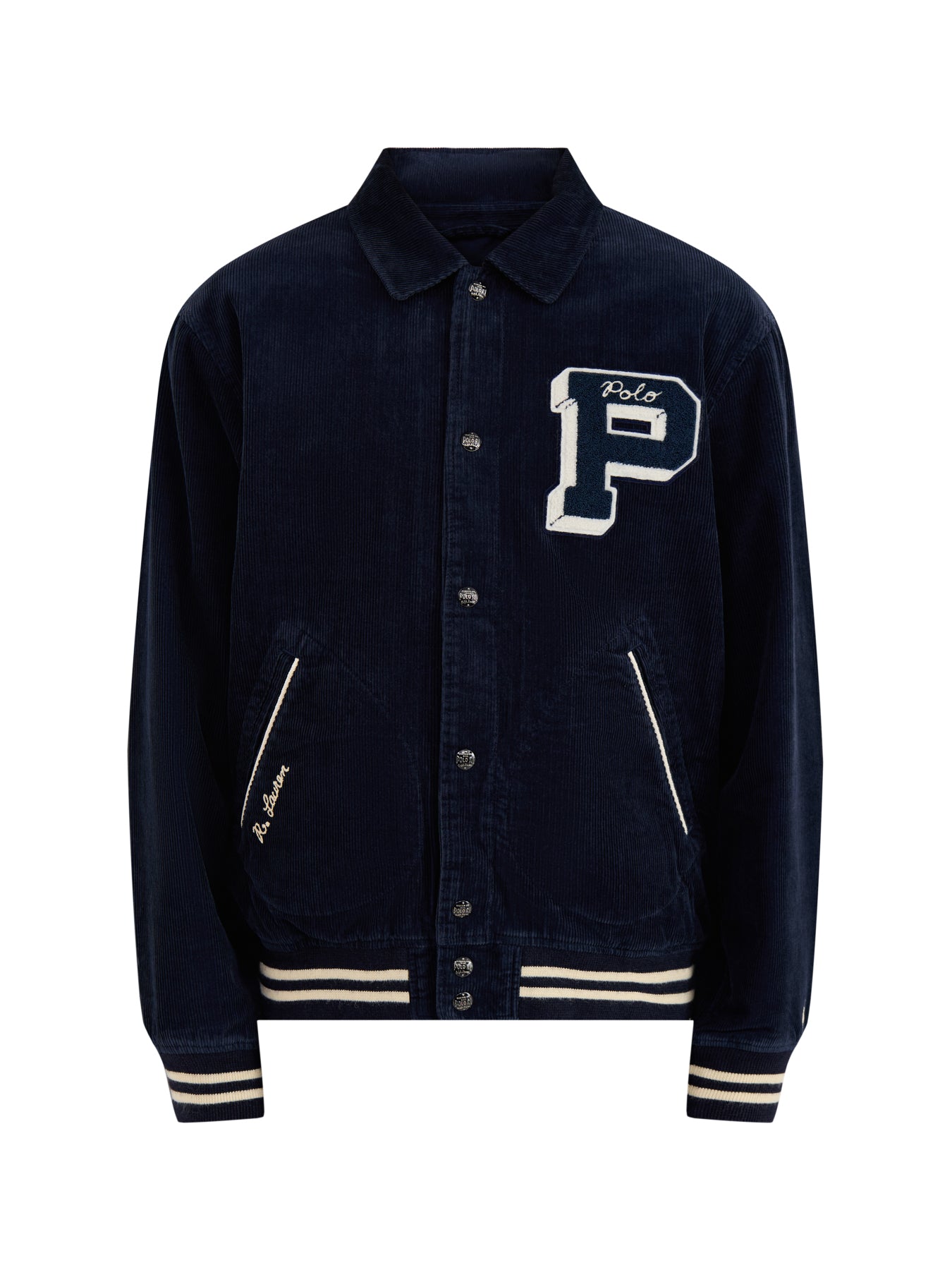 Letterman Insulated Bomber Jacket Navy