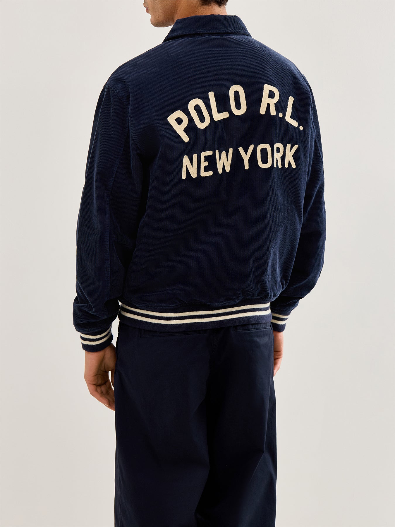 Letterman Insulated Bomber Jacket Navy