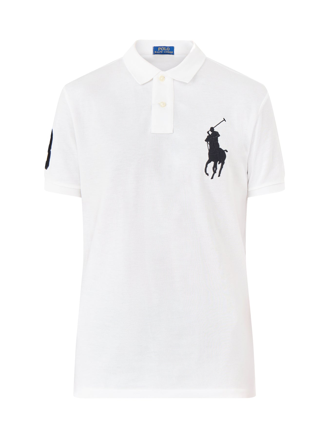 Big Polo Short Sleeves Cotton Top White