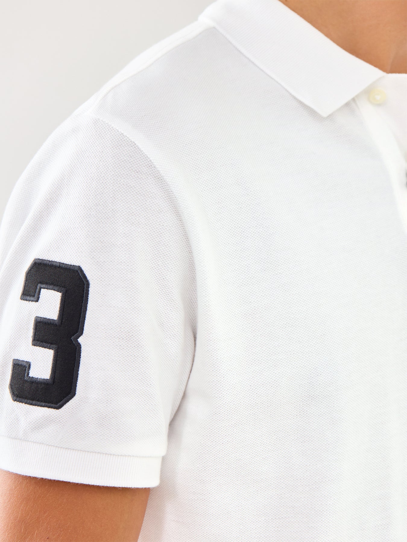 Big Polo Short Sleeves Cotton Top White