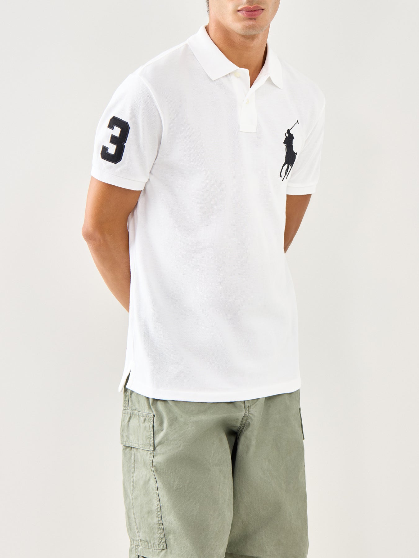 Big Polo Short Sleeves Cotton Top White