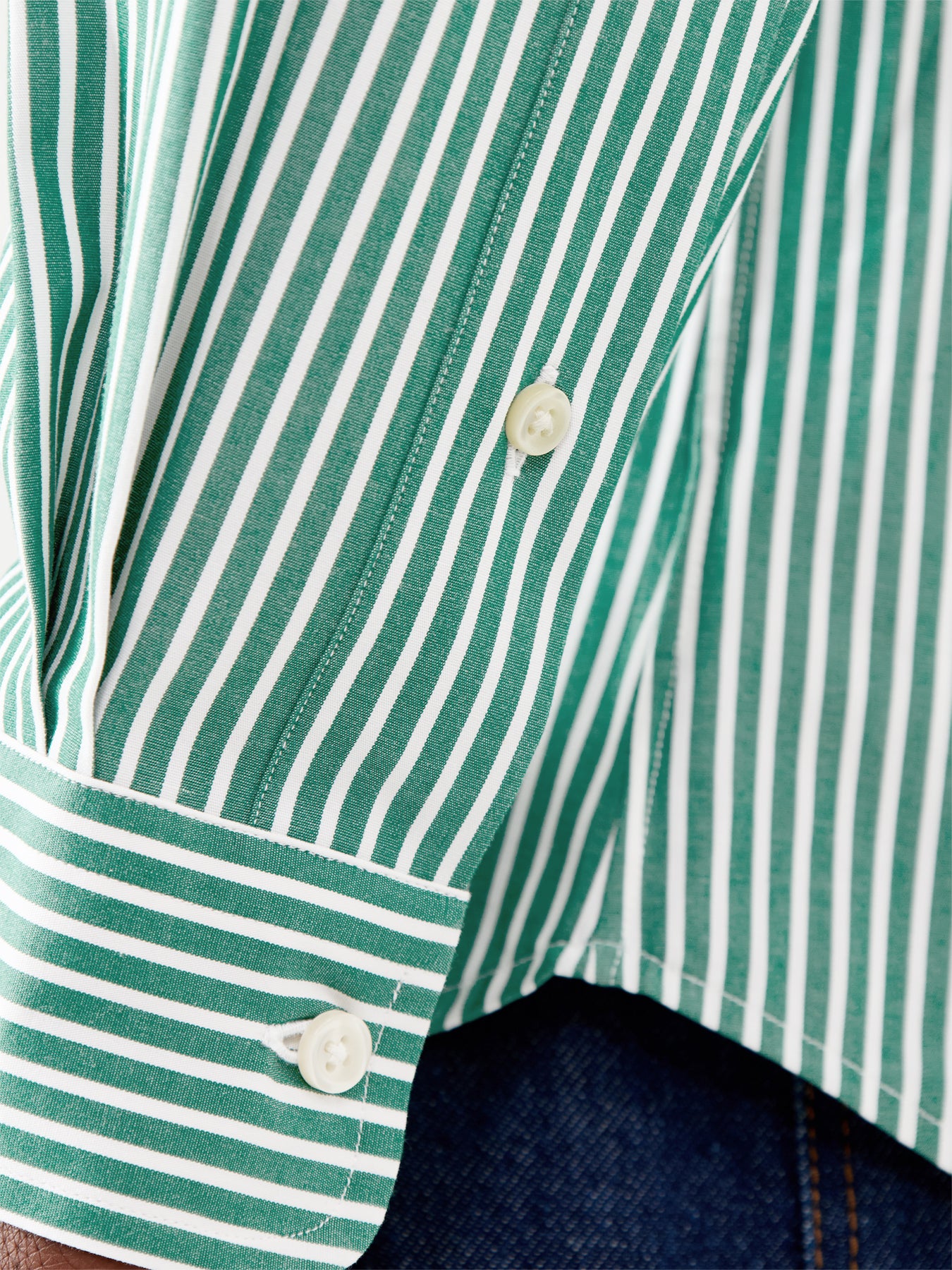 Slim Fit Stretch Poplin Stripe Shirt