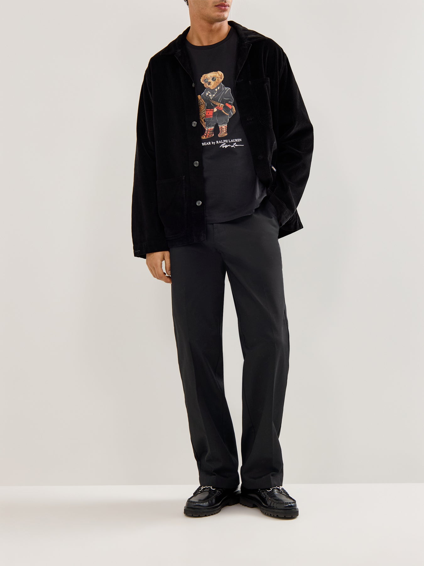 Corduroy Overshirt Black