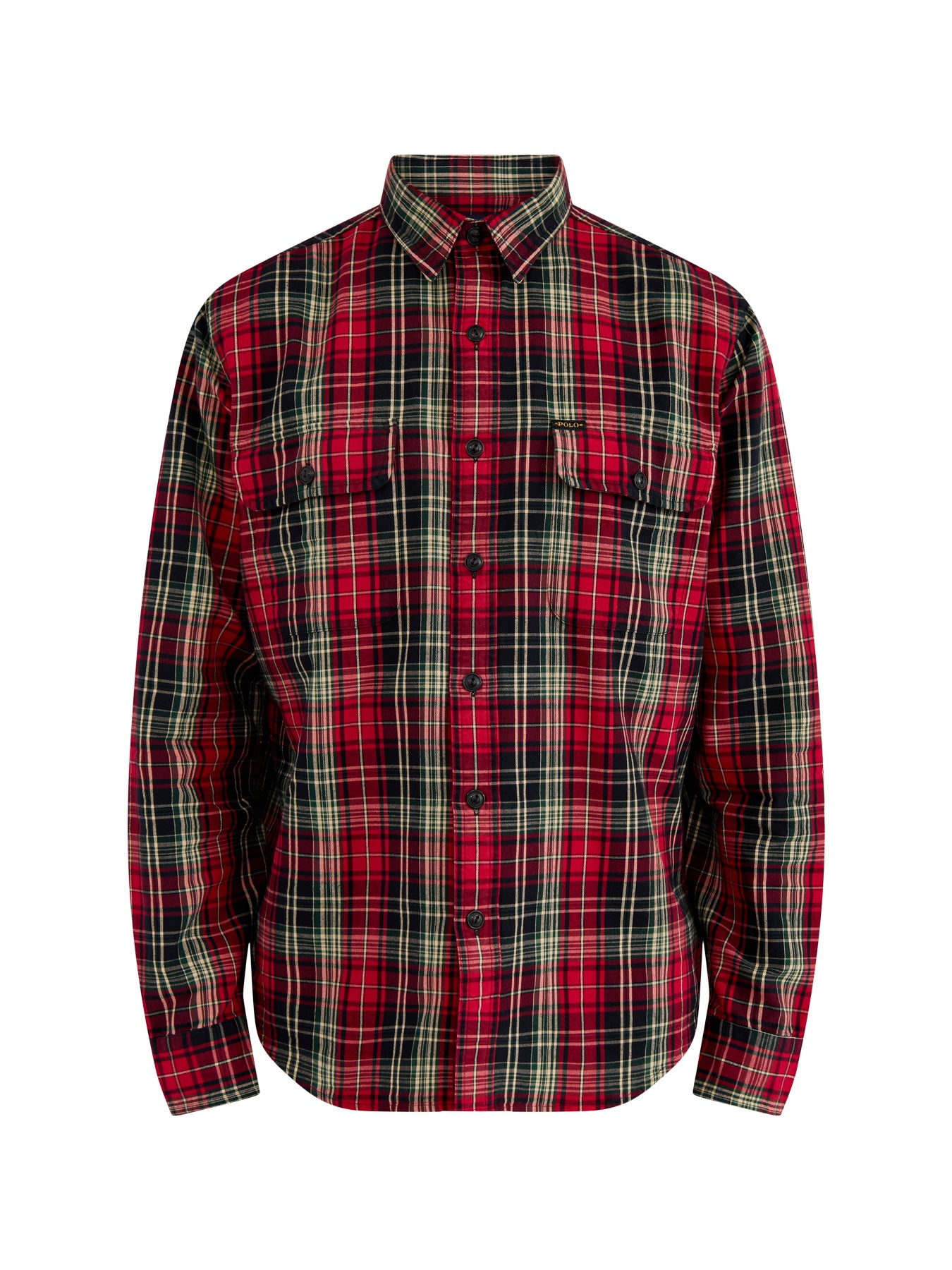 Tartan Brushed Cotton Shirt Red