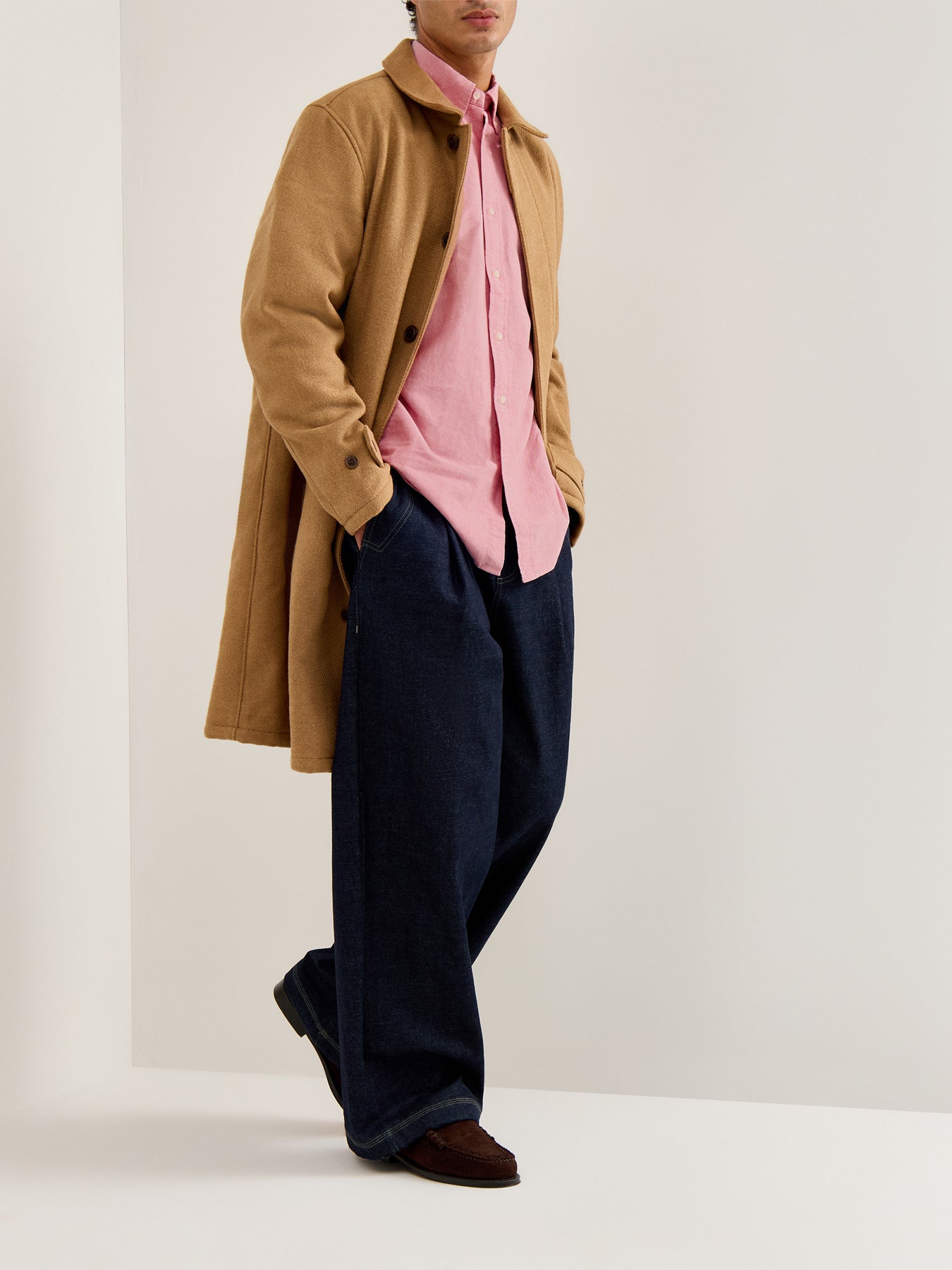 Custom Fit Cotton Oxford Shirt Pink