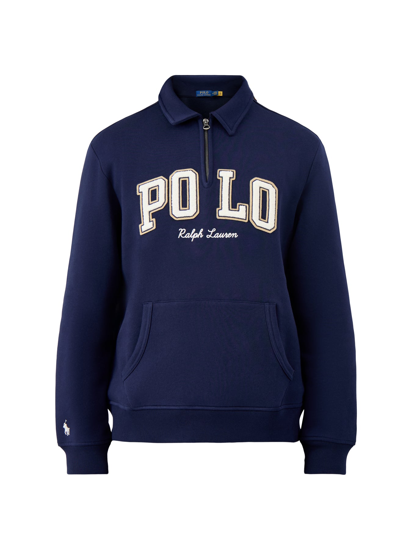 1/4 Zip Collar Polo Sweatshirt Cruise Navy