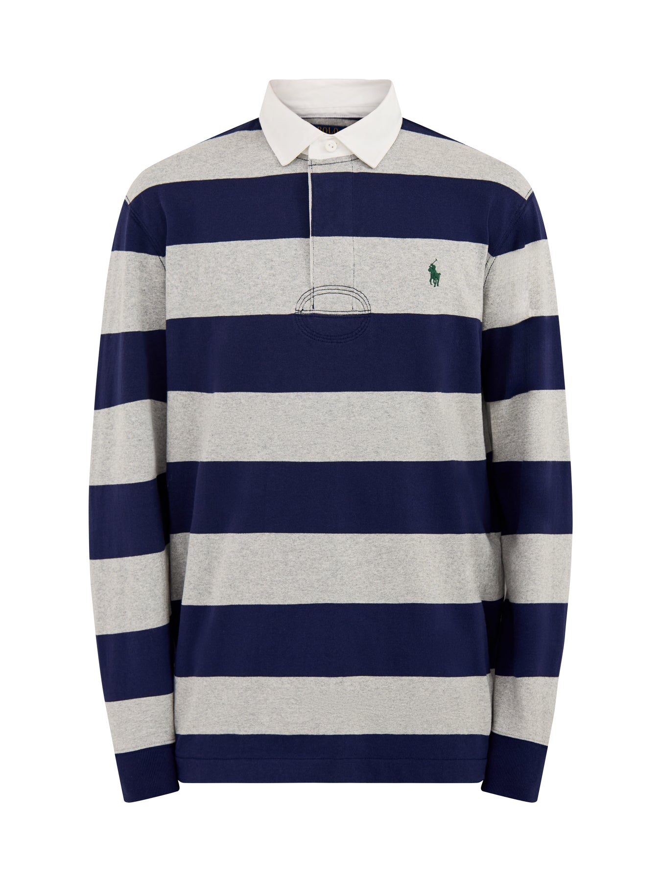 Striped Rugby Shirt Navy