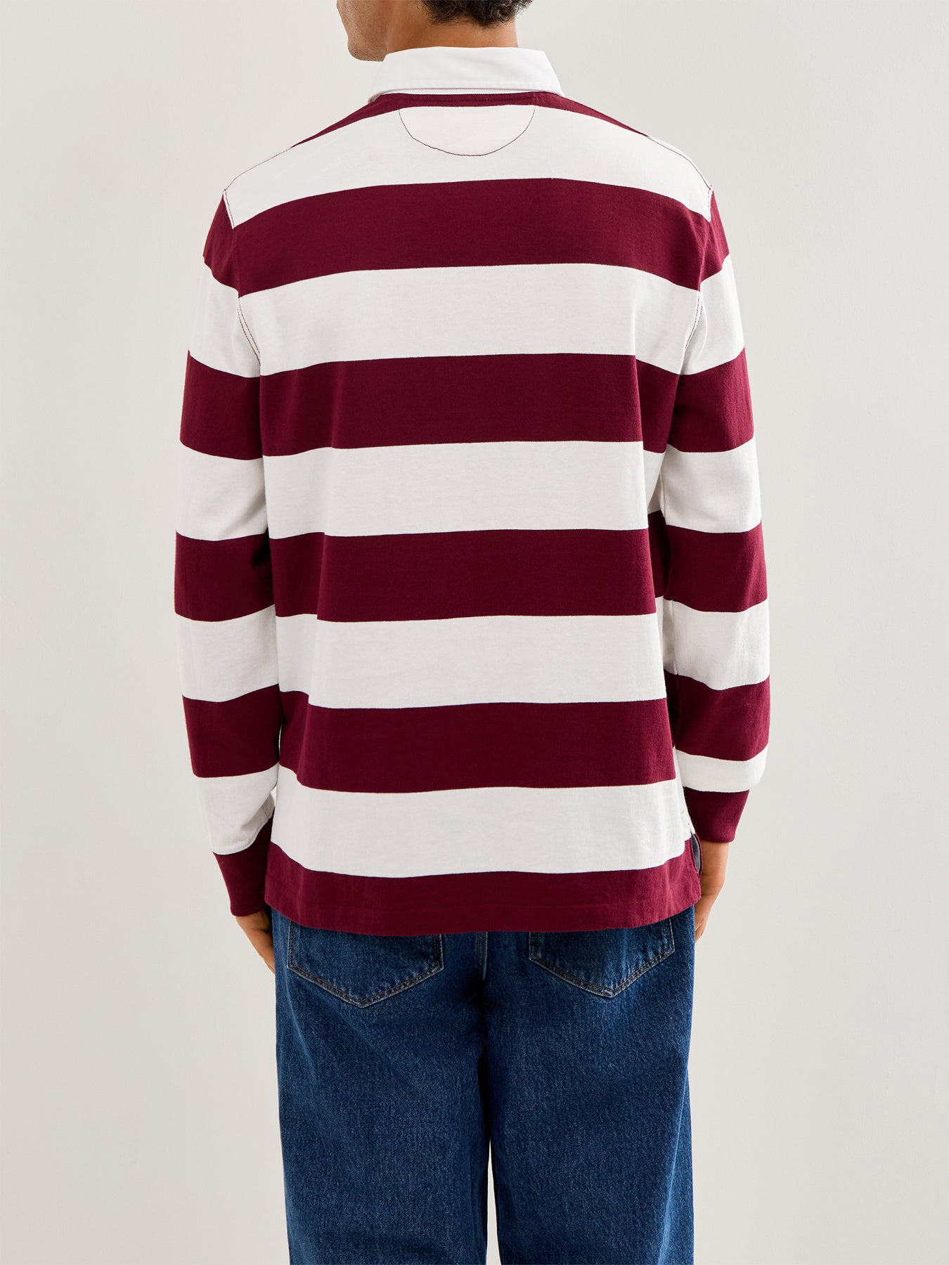 Striped Rugby Shirt Wine