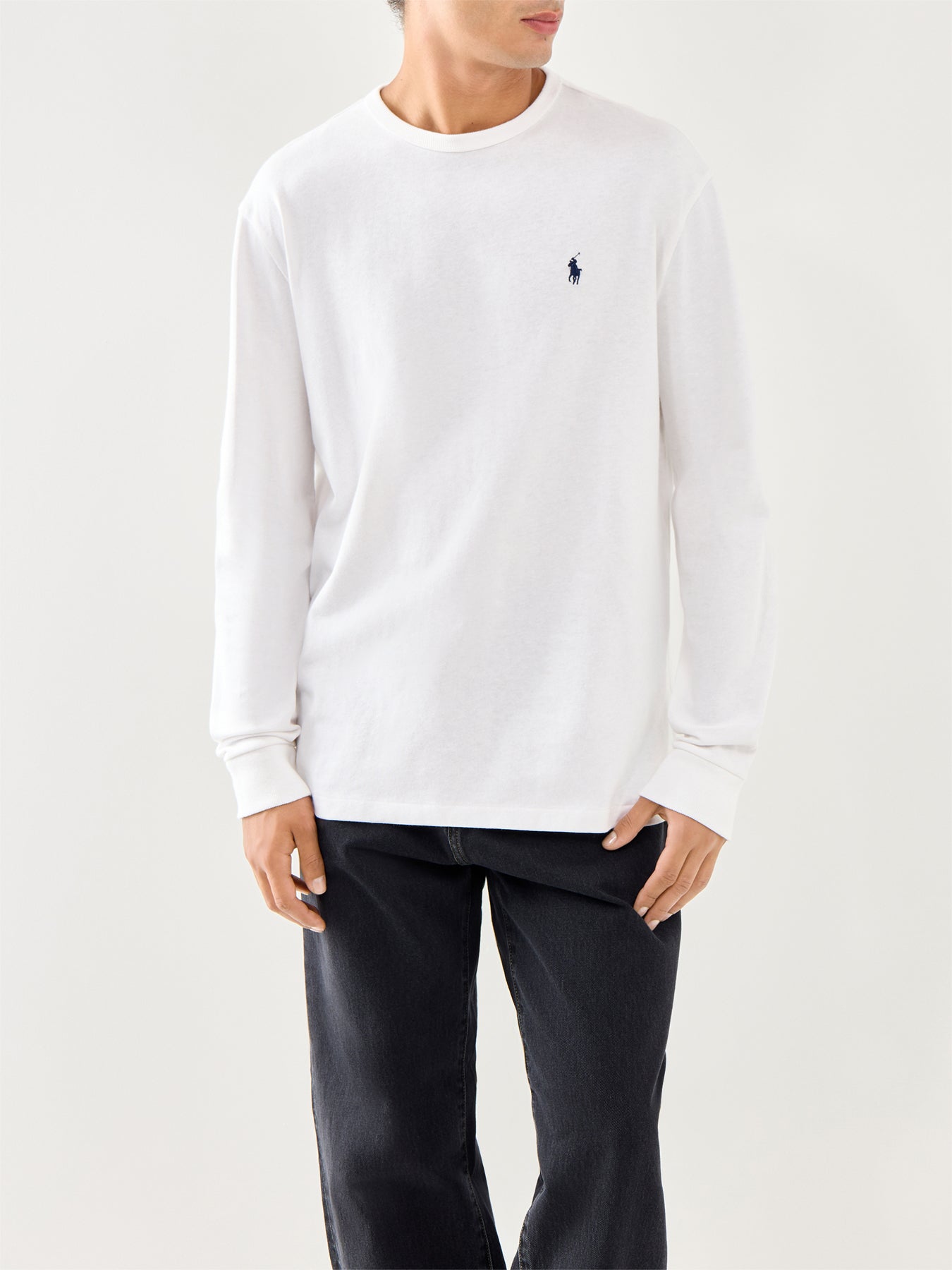 Heavy Jersey Long Sleeves Tee White