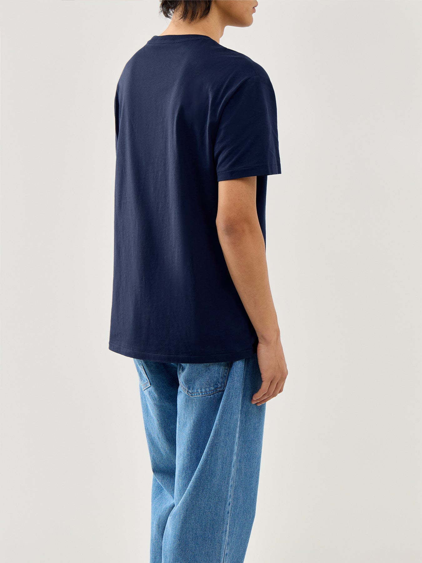 Rope&Logo Stitching Tee Aviator Navy