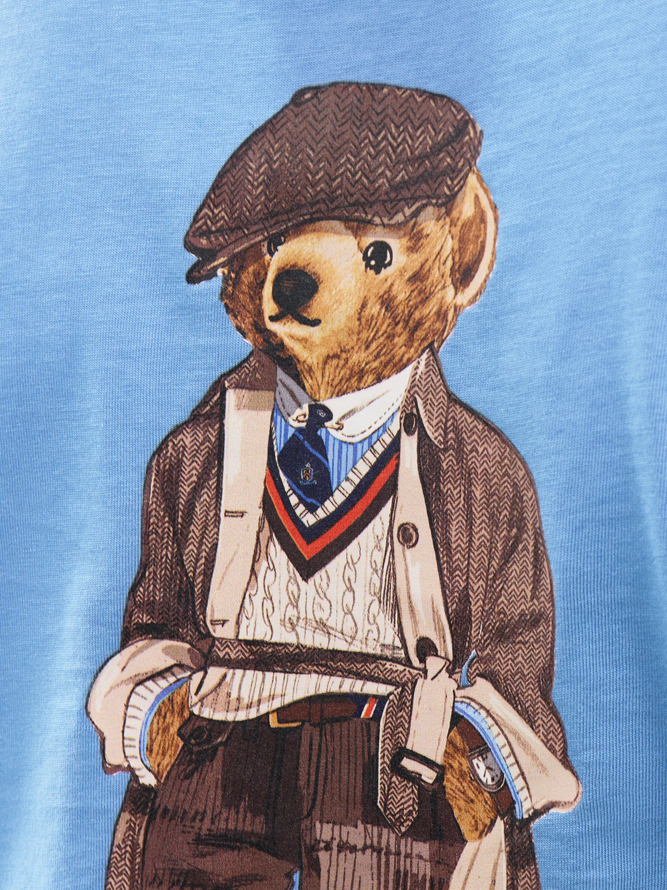 Heratage Bear T-Shirt Blue