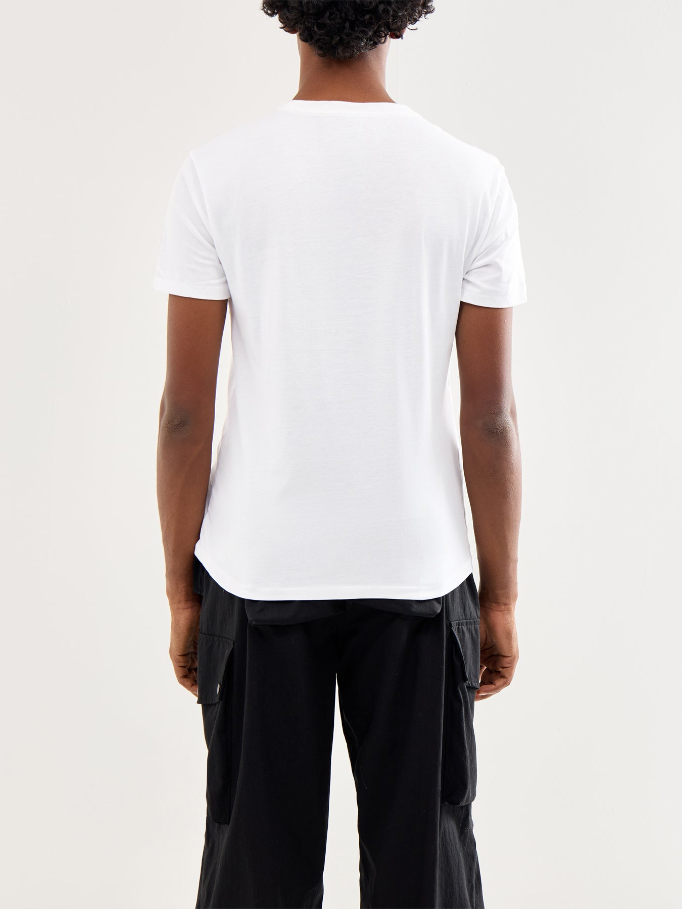 Polo Short Sleeves Cotton Tee White