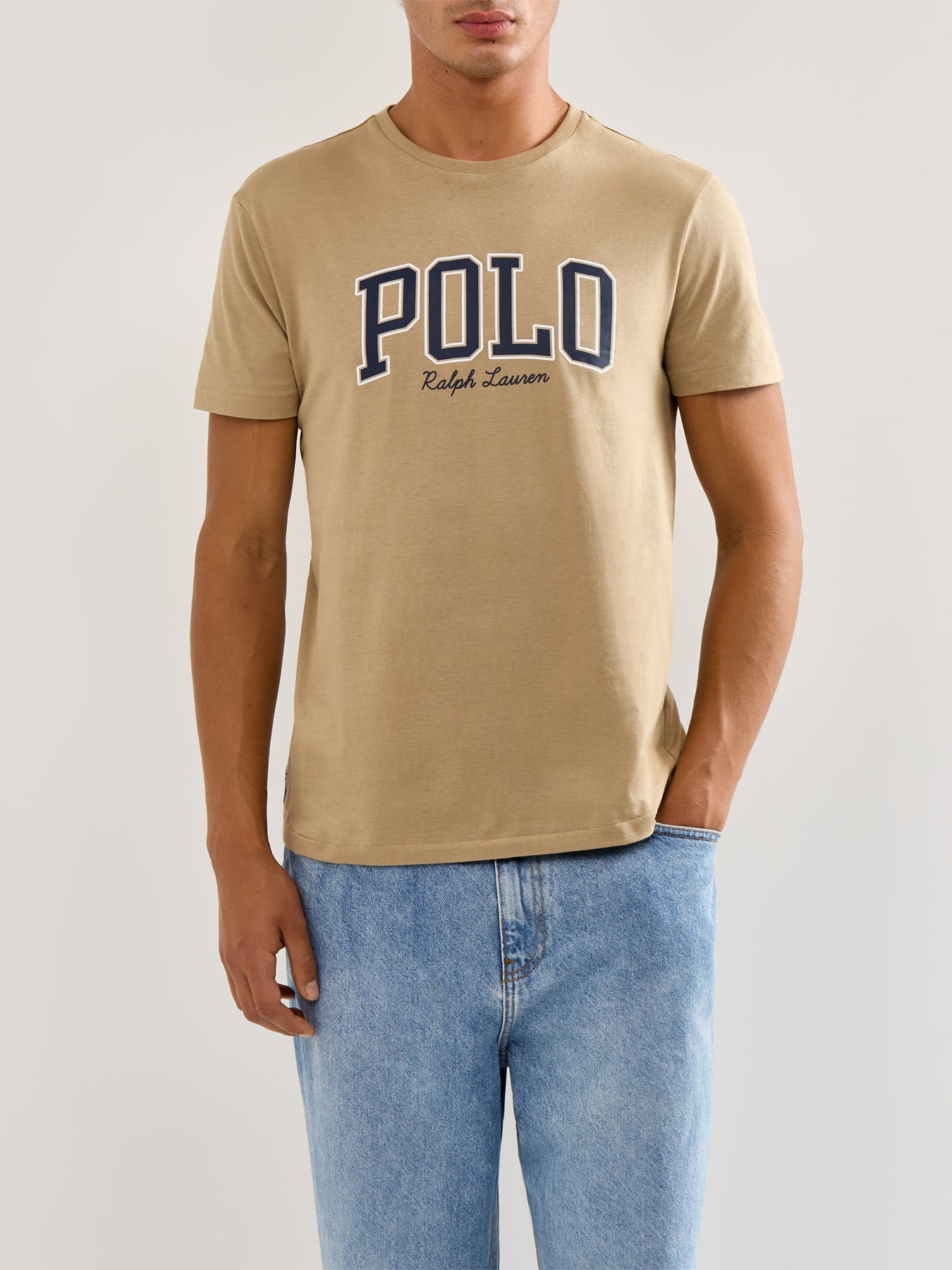 Polo Short Sleeves Cotton Tee Brown