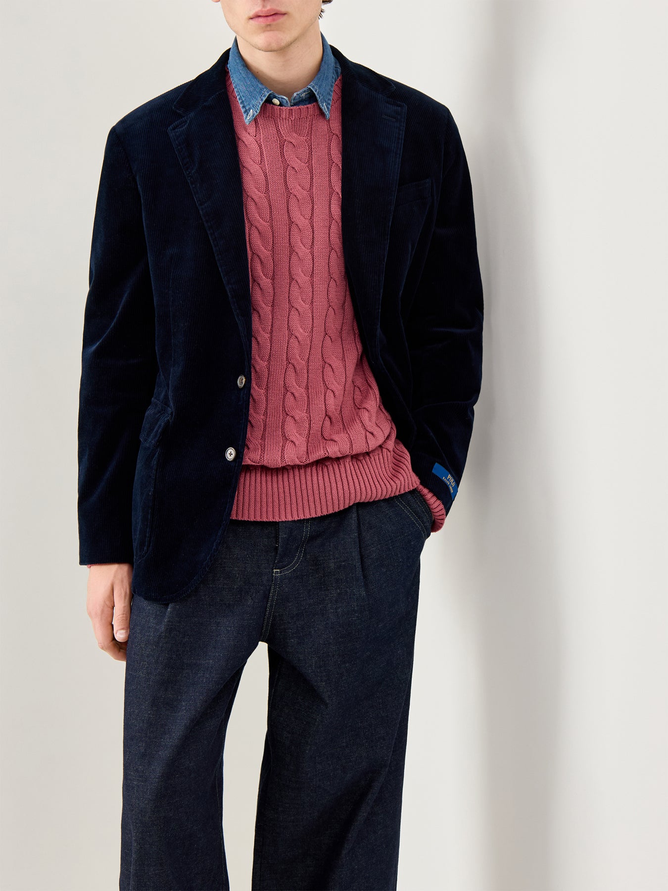 Single Brest Cord Blazer