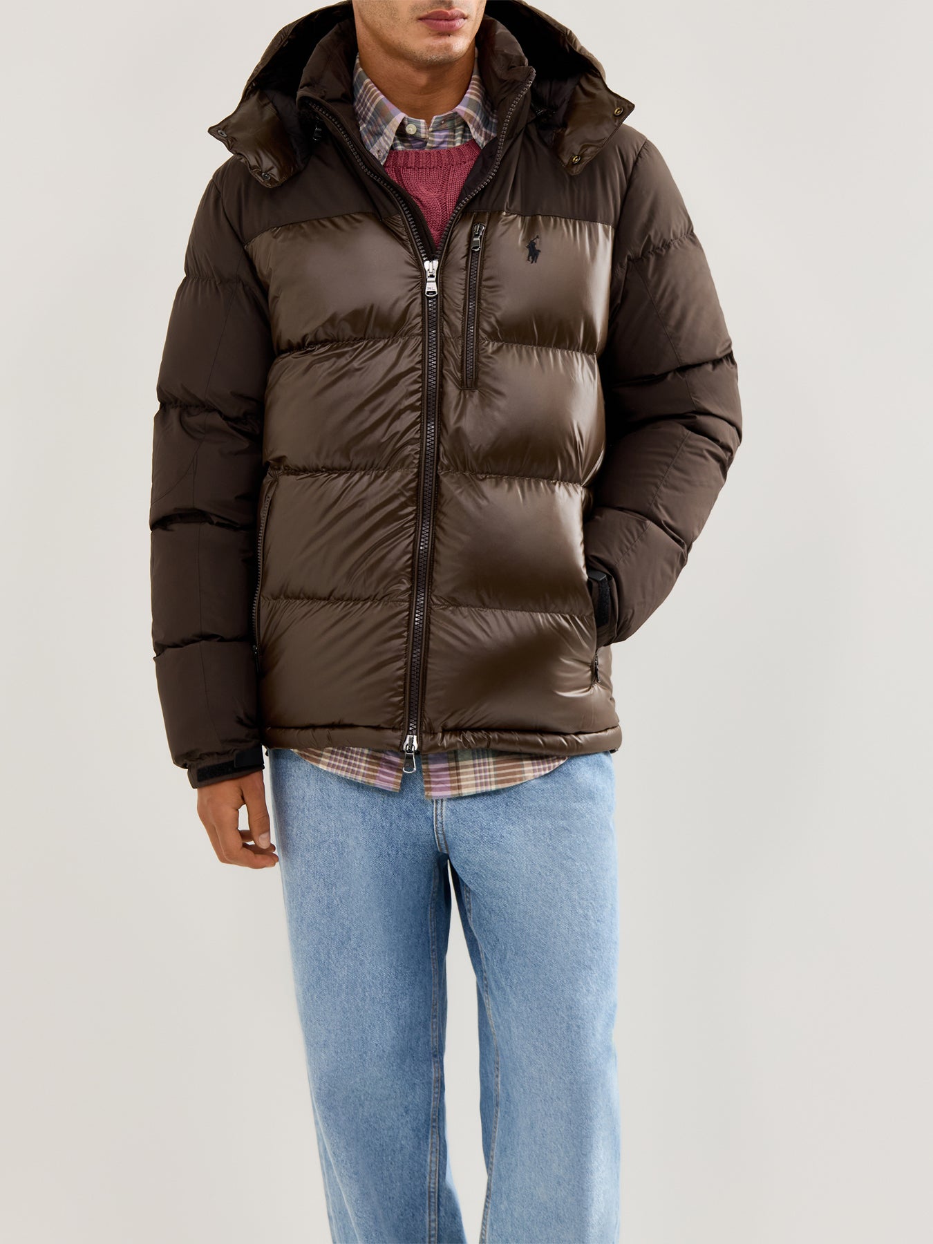 Gorham Gloss Puffer Jacket Brown