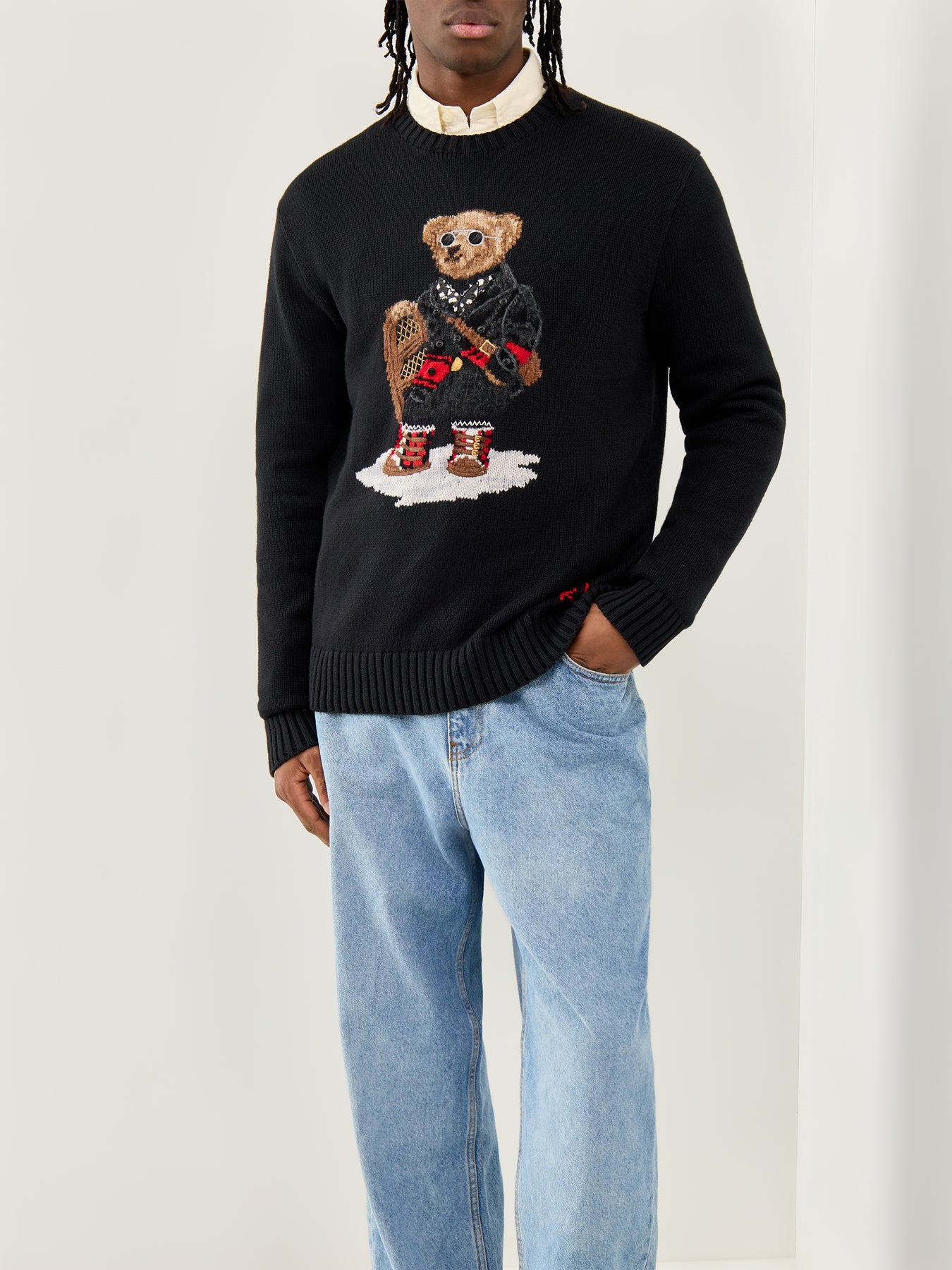 Holiday Bear Jumper Black
