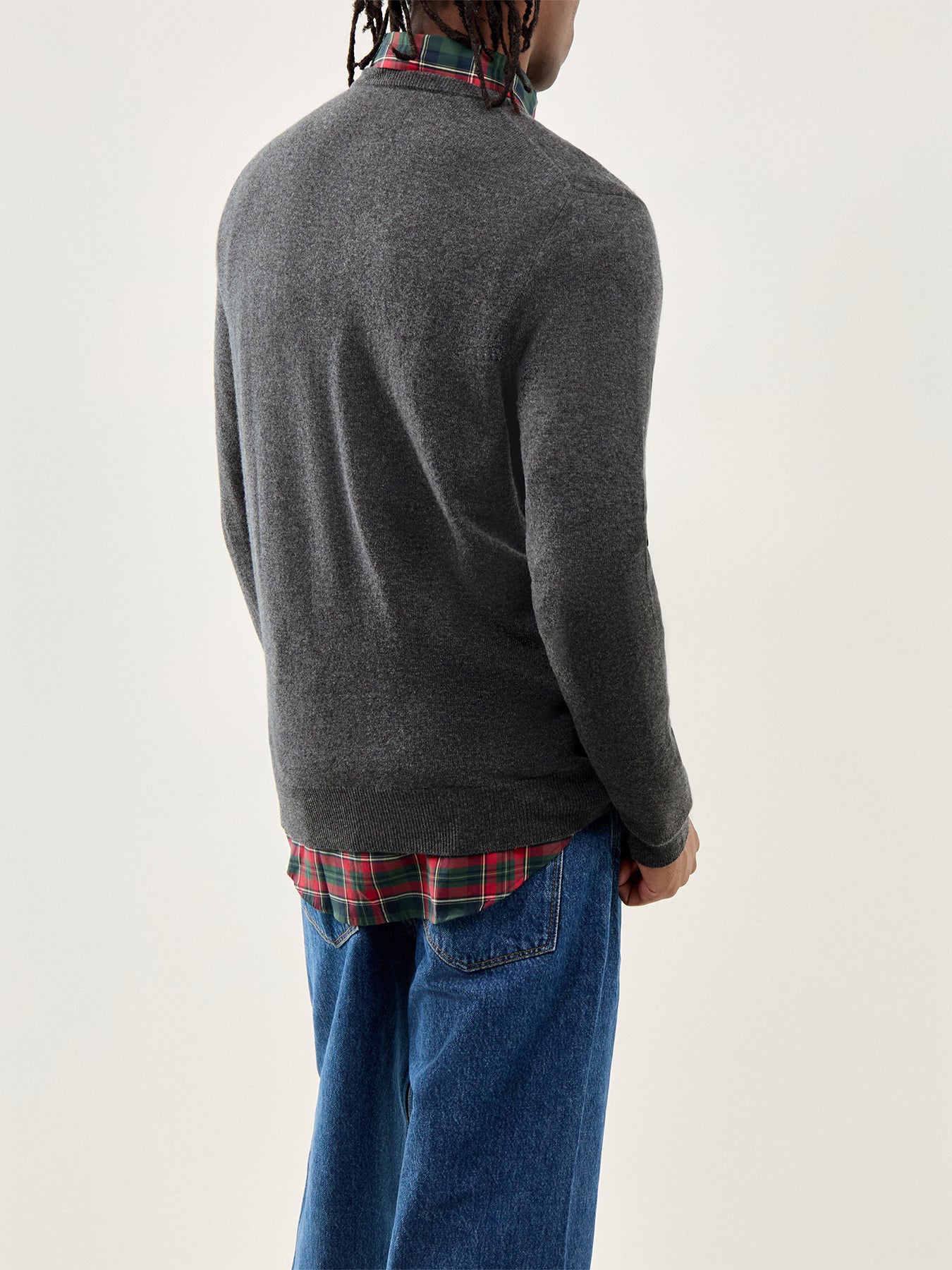 Merino Wool Jumper Charcoal Grey