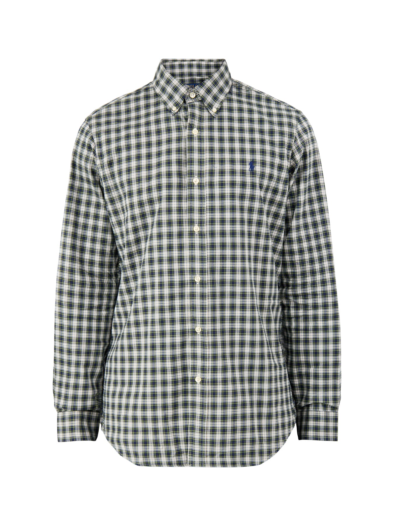 Twill Check Shirt Blue Green