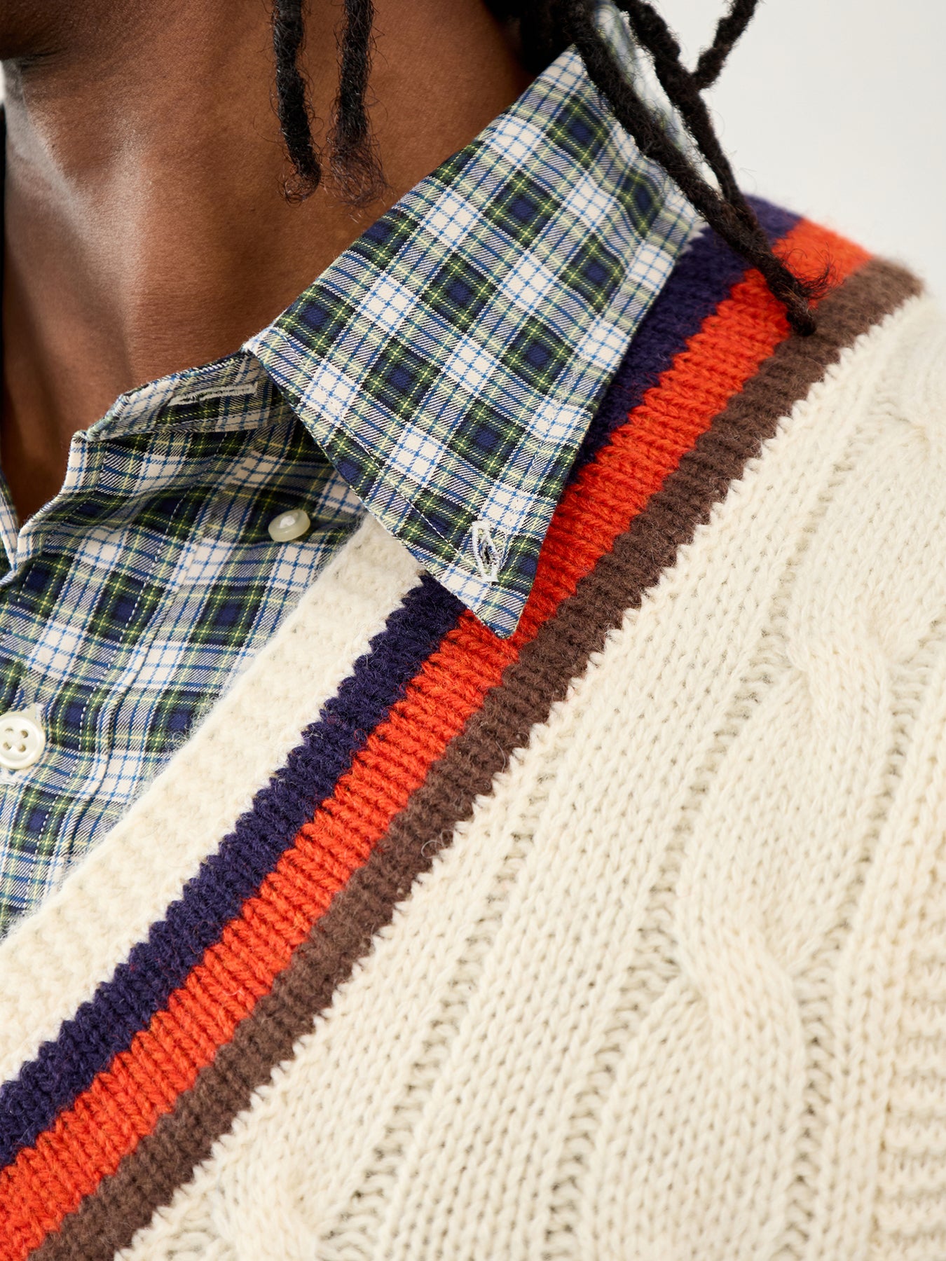 Twill Check Shirt Blue Green