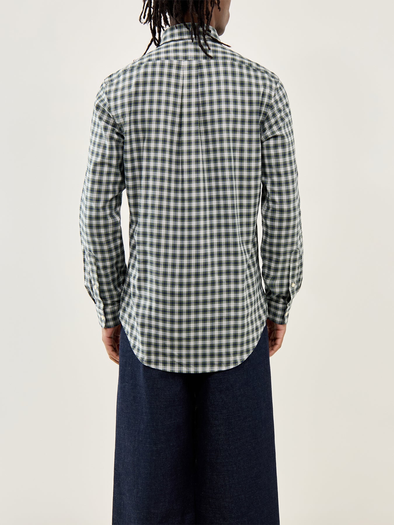 Twill Check Shirt Blue Green