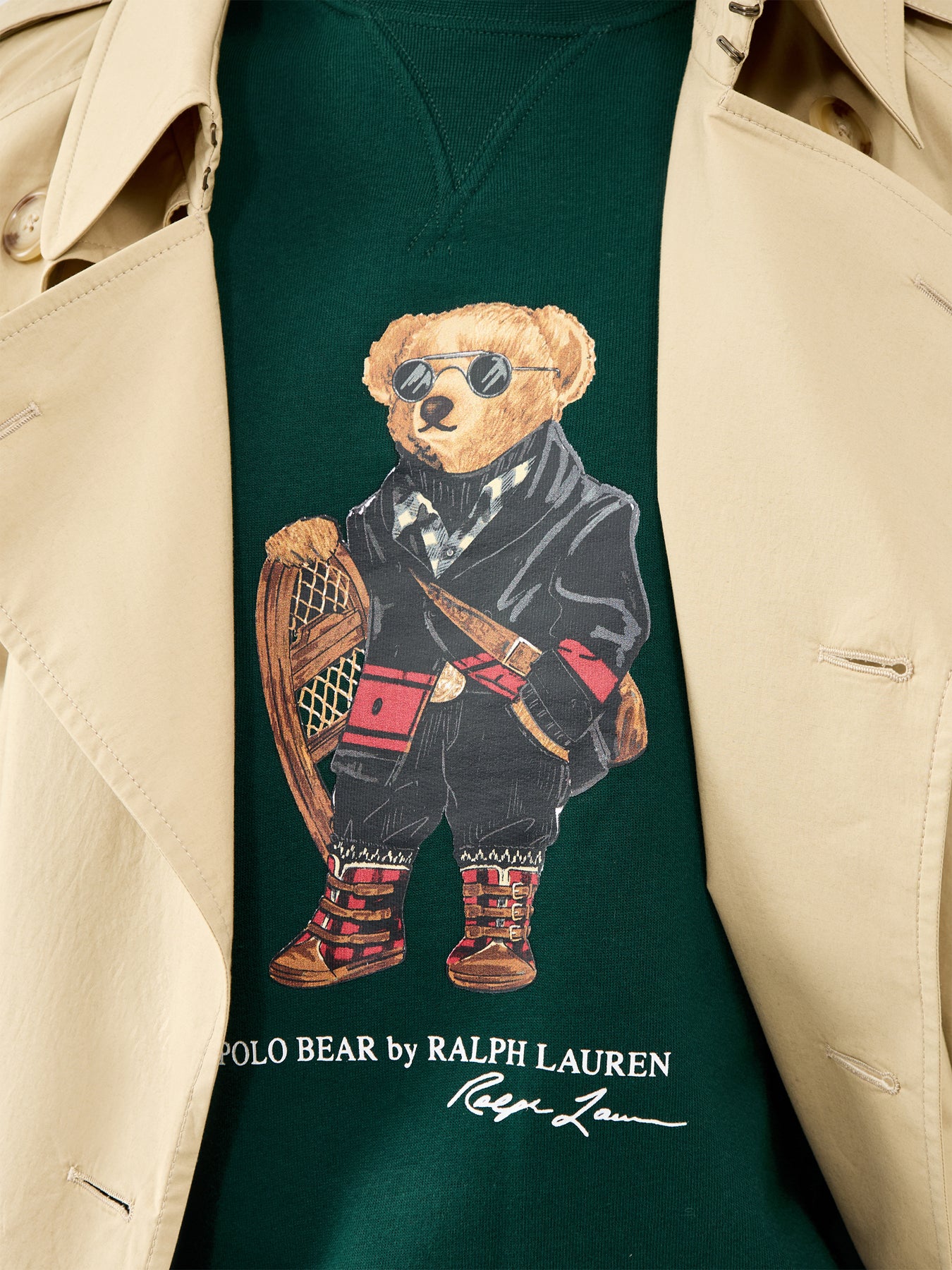 Holiday Bear Sweatshirt Green