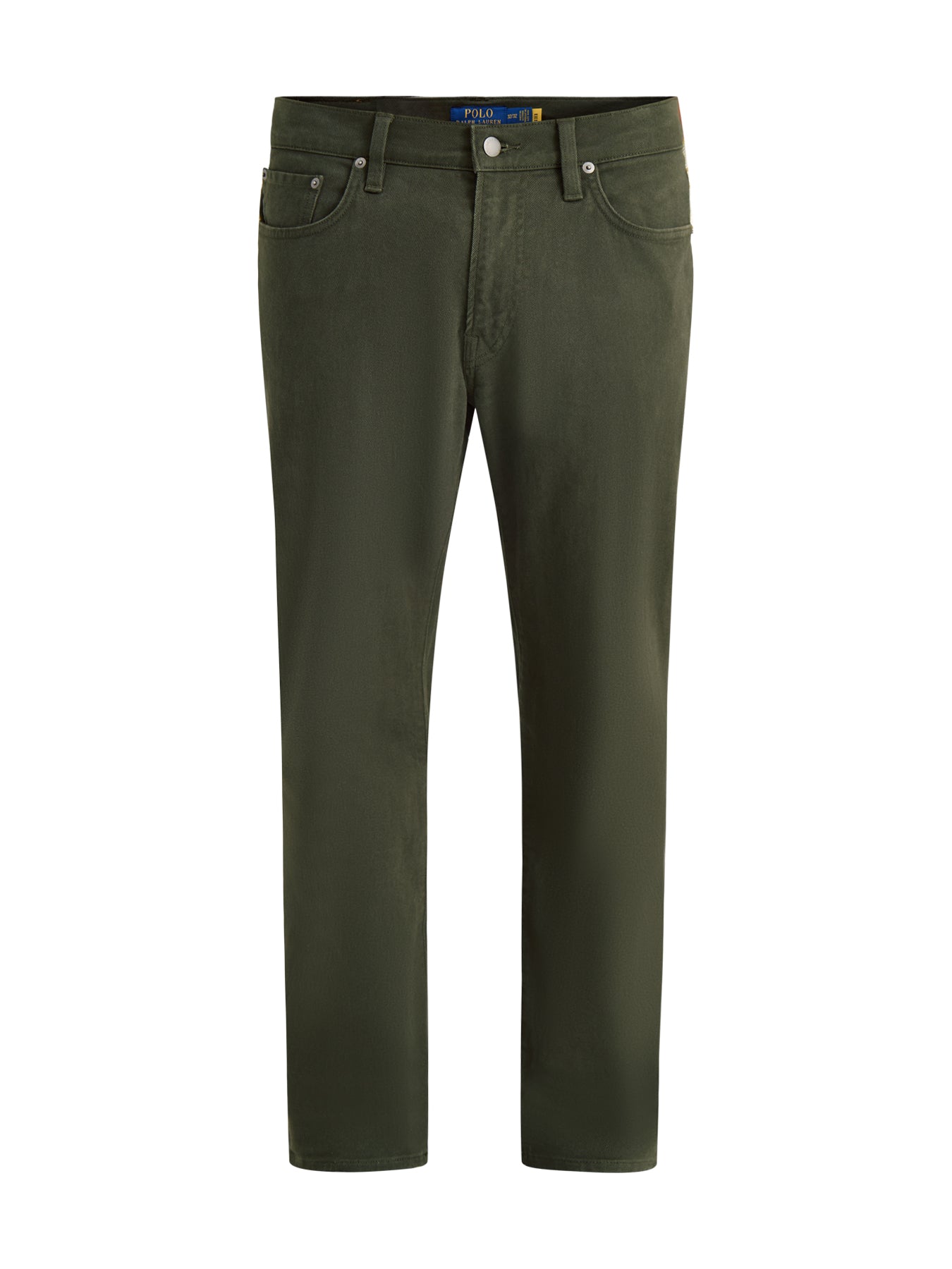 Brushed Twill 5-Pocket Trousers Olive