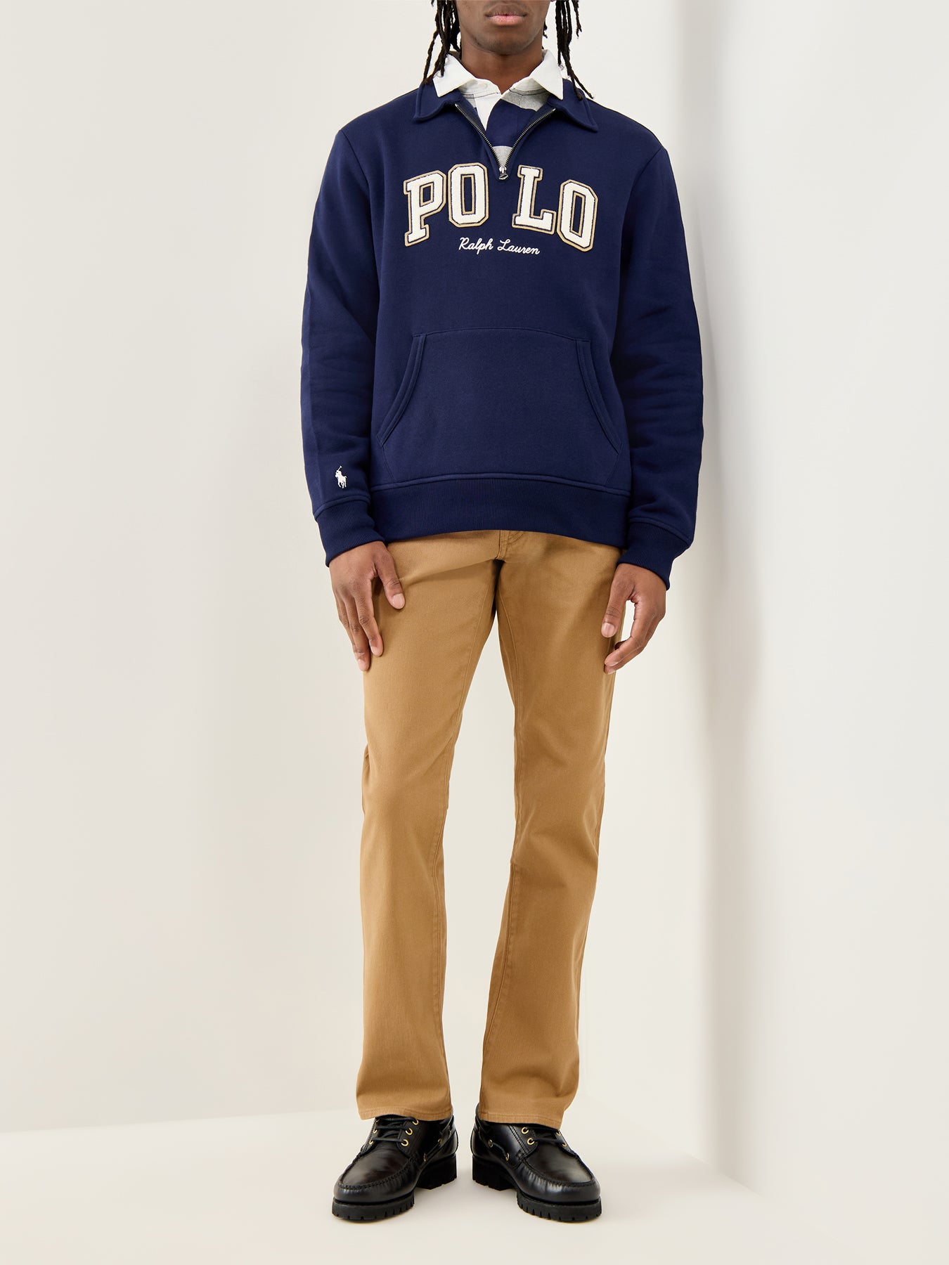 Brushed Twill Five-Pocket Trousers Tan