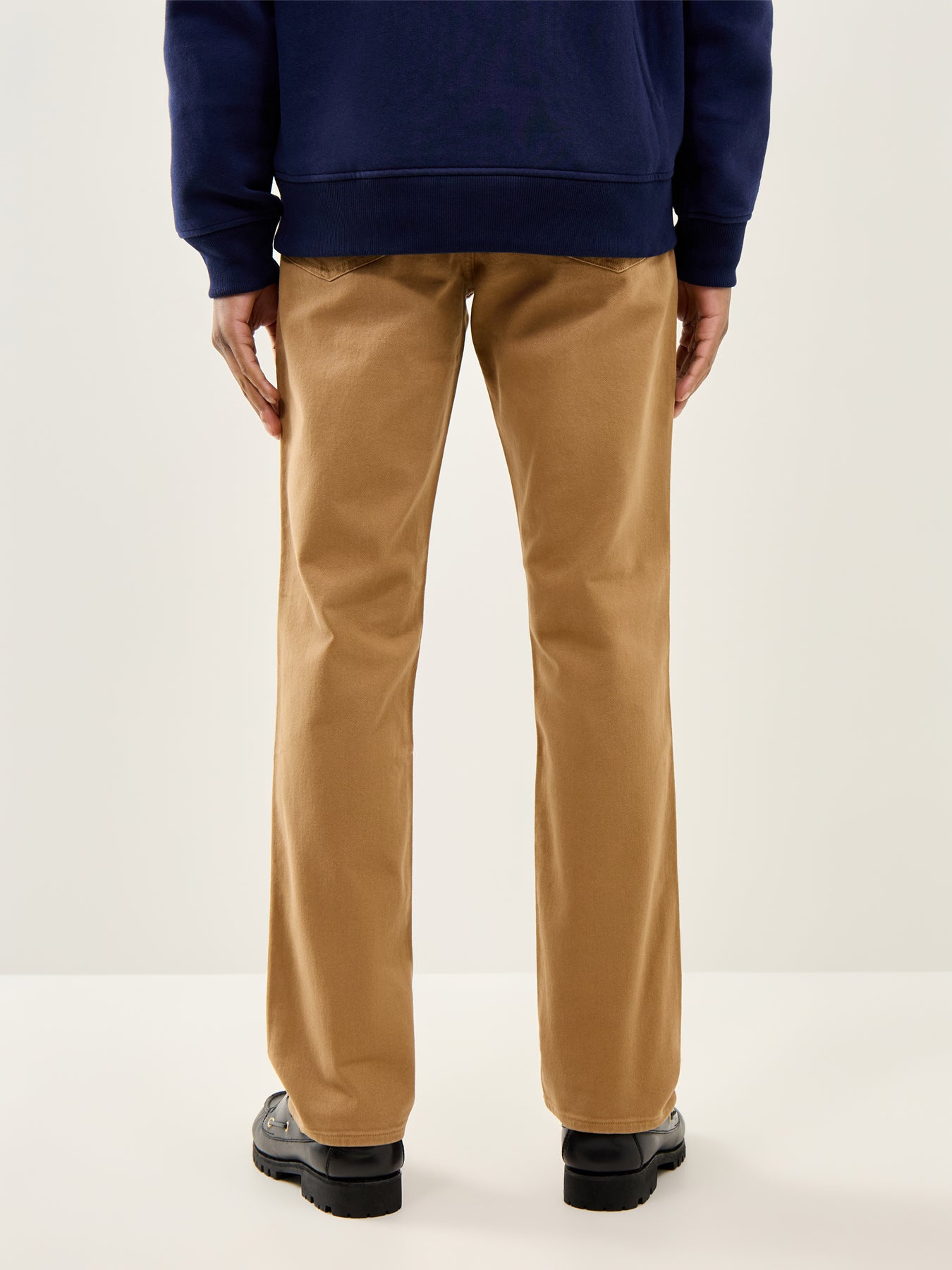 Brushed Twill Five-Pocket Trousers Tan