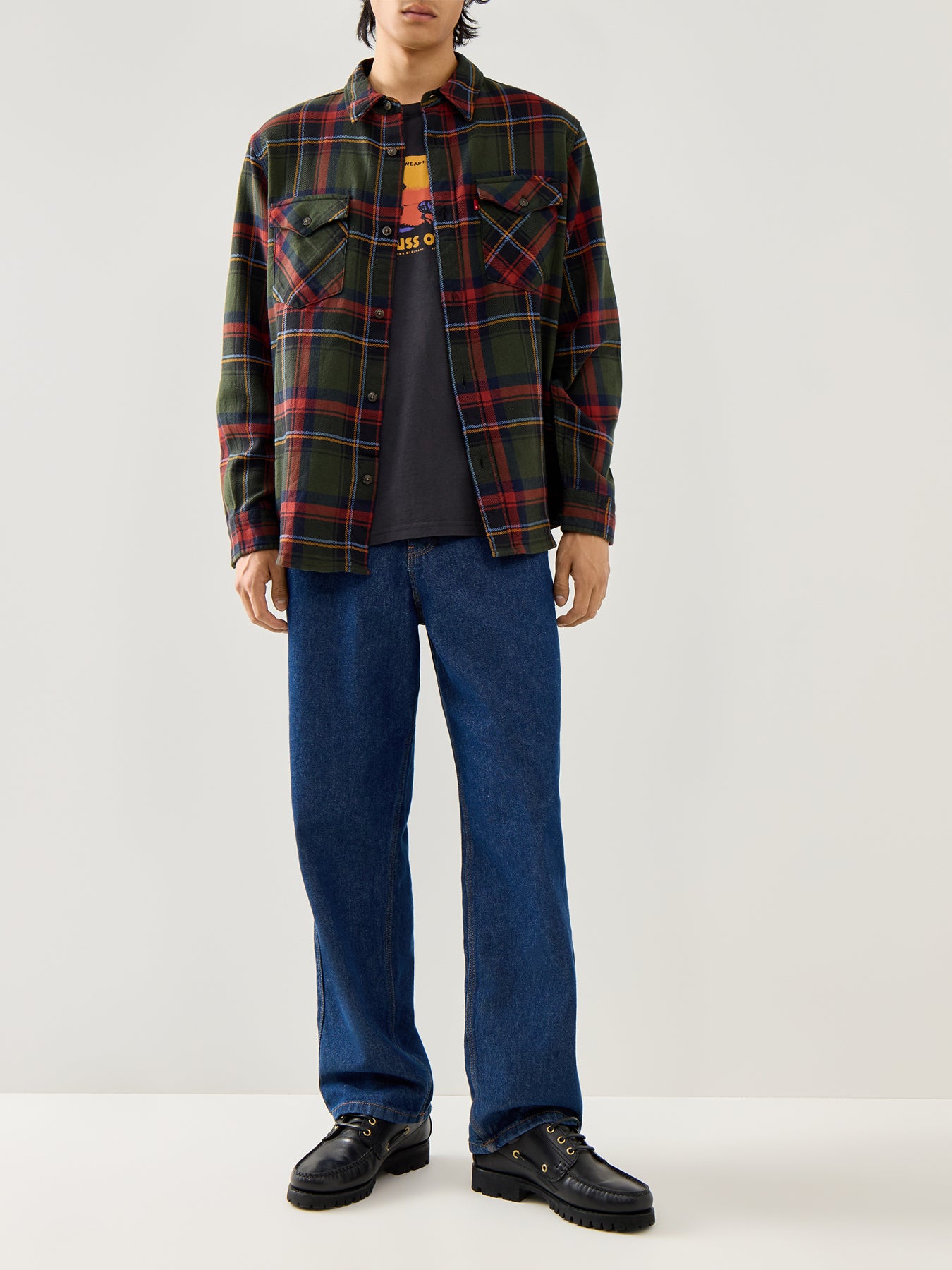 Relaxed Fit Western Check Shirt Herman Plaid Duff