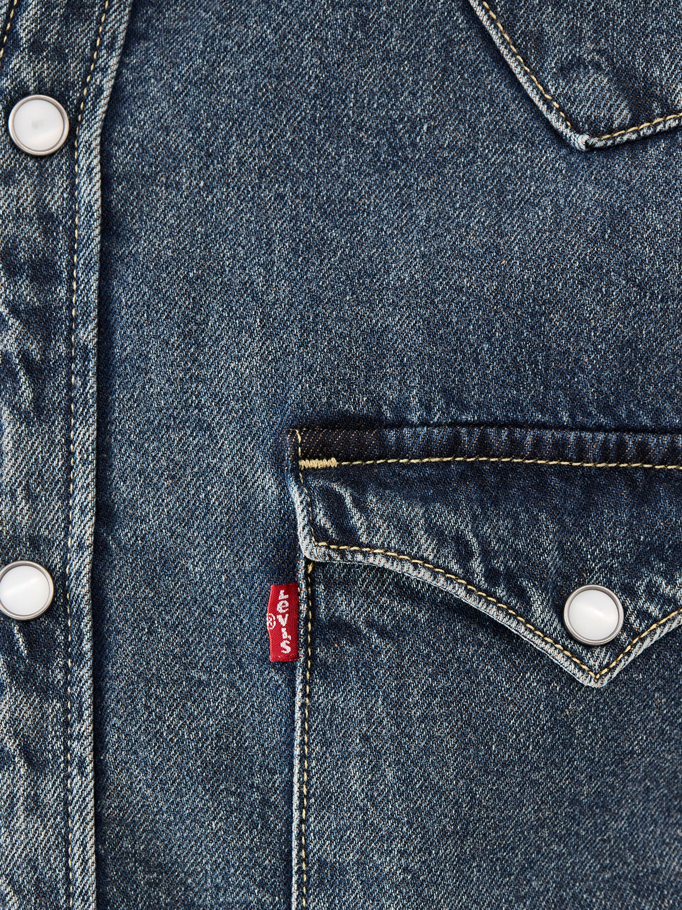 Barstow Western Standard Denim Shirt Brown