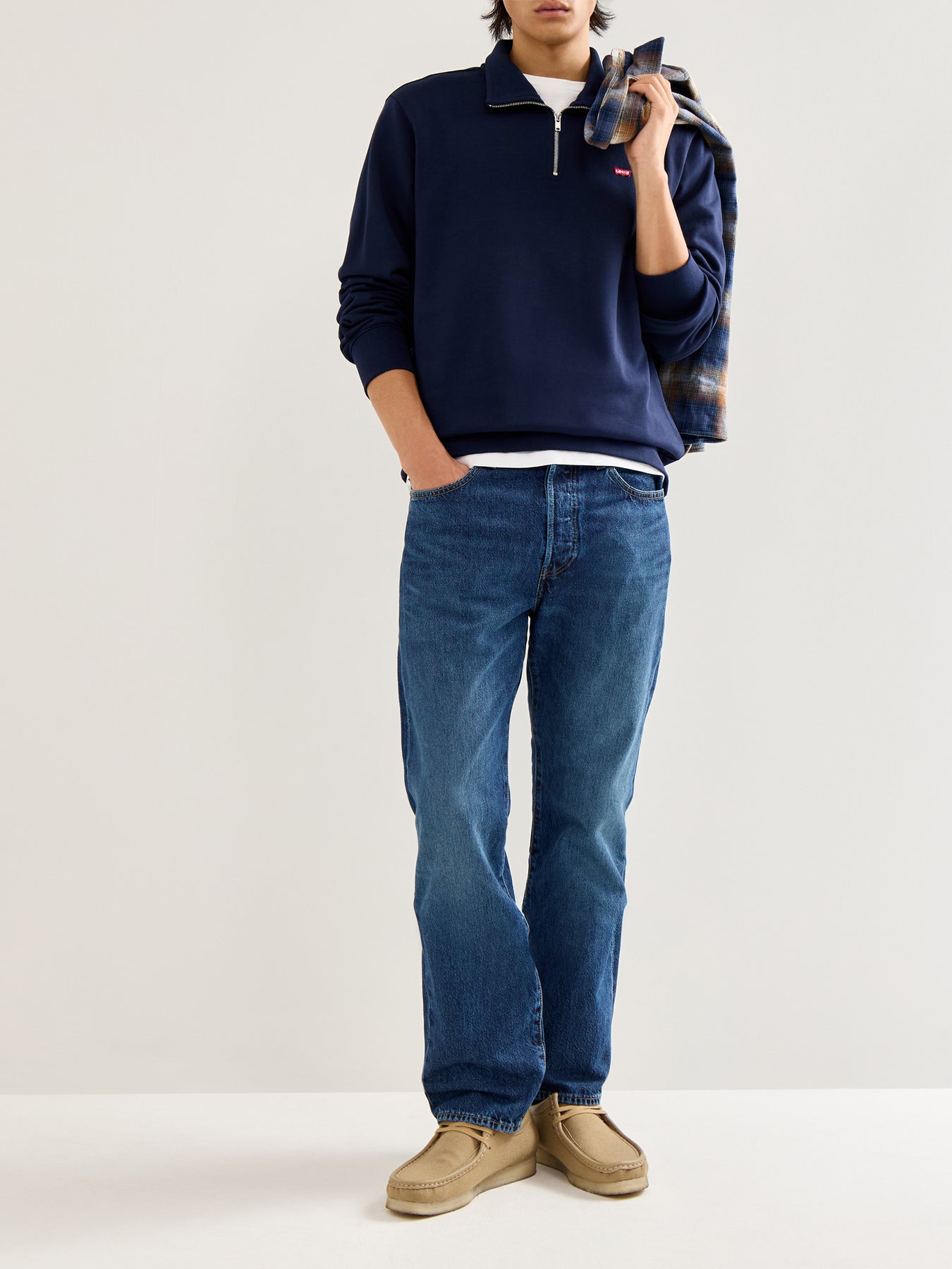 Original Hm 1/4 Zip Navy